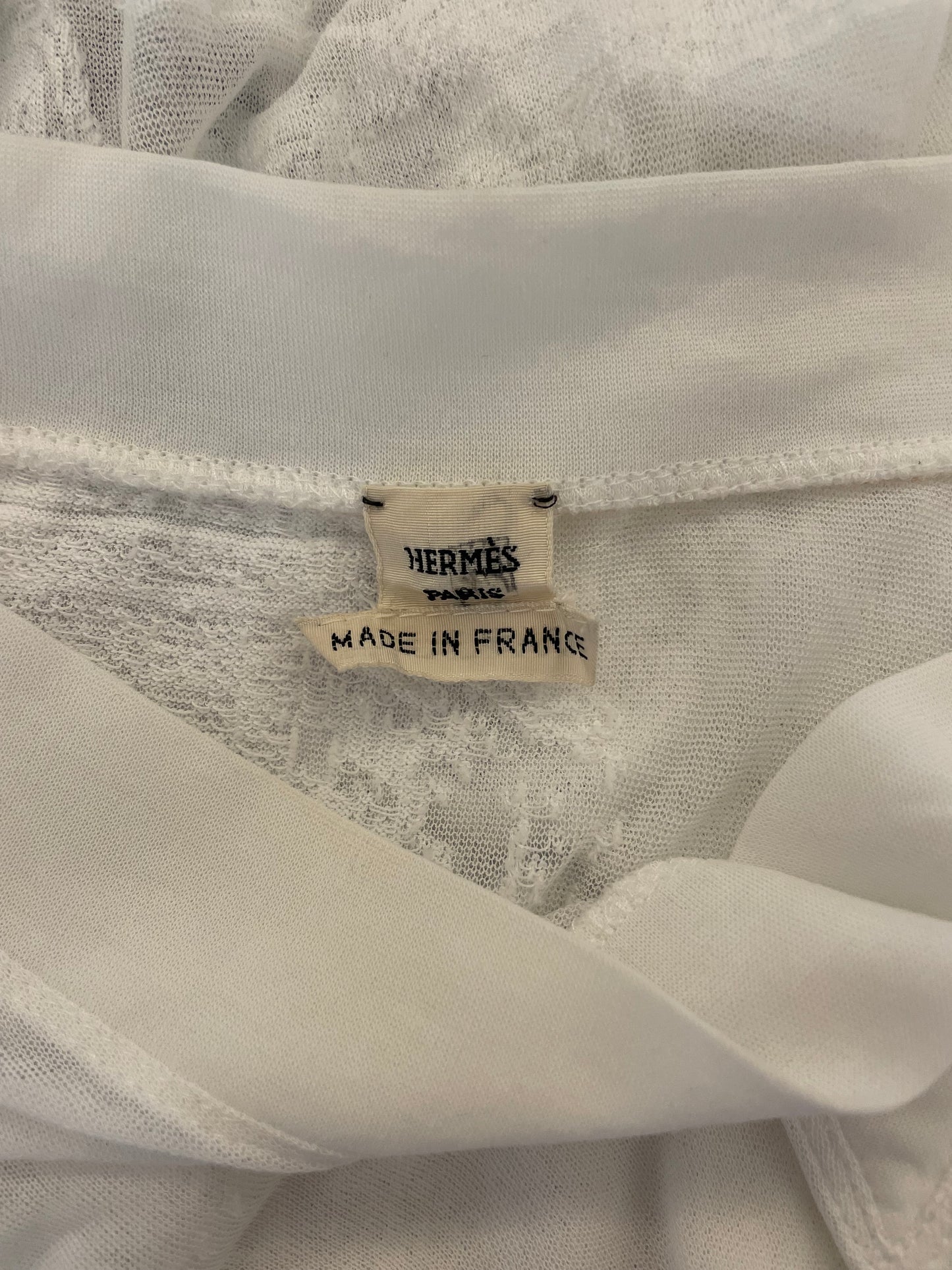 Long-sleeved white top Hermès