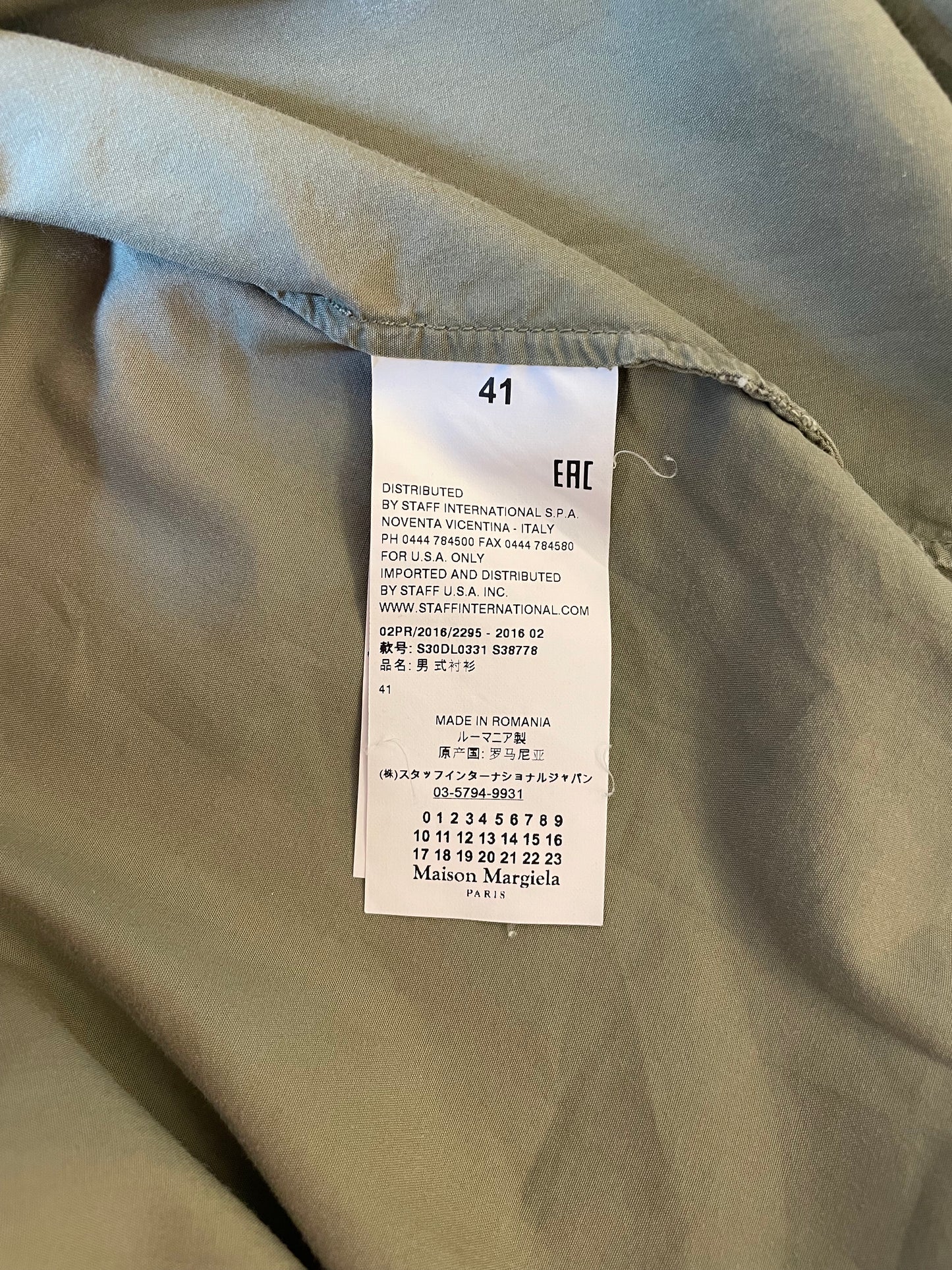 Chemise Margiela