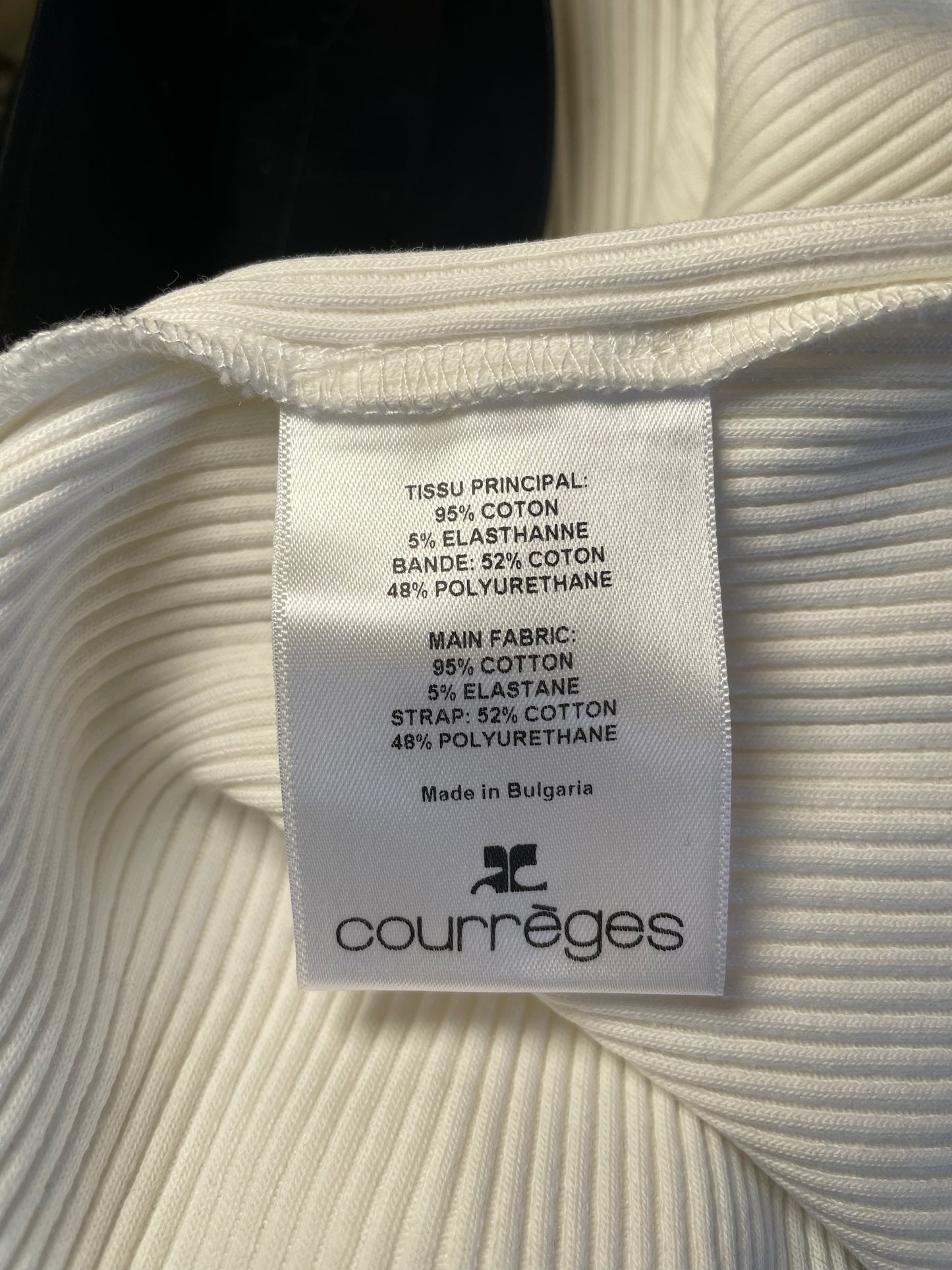 Débardeur blanc Courrèges