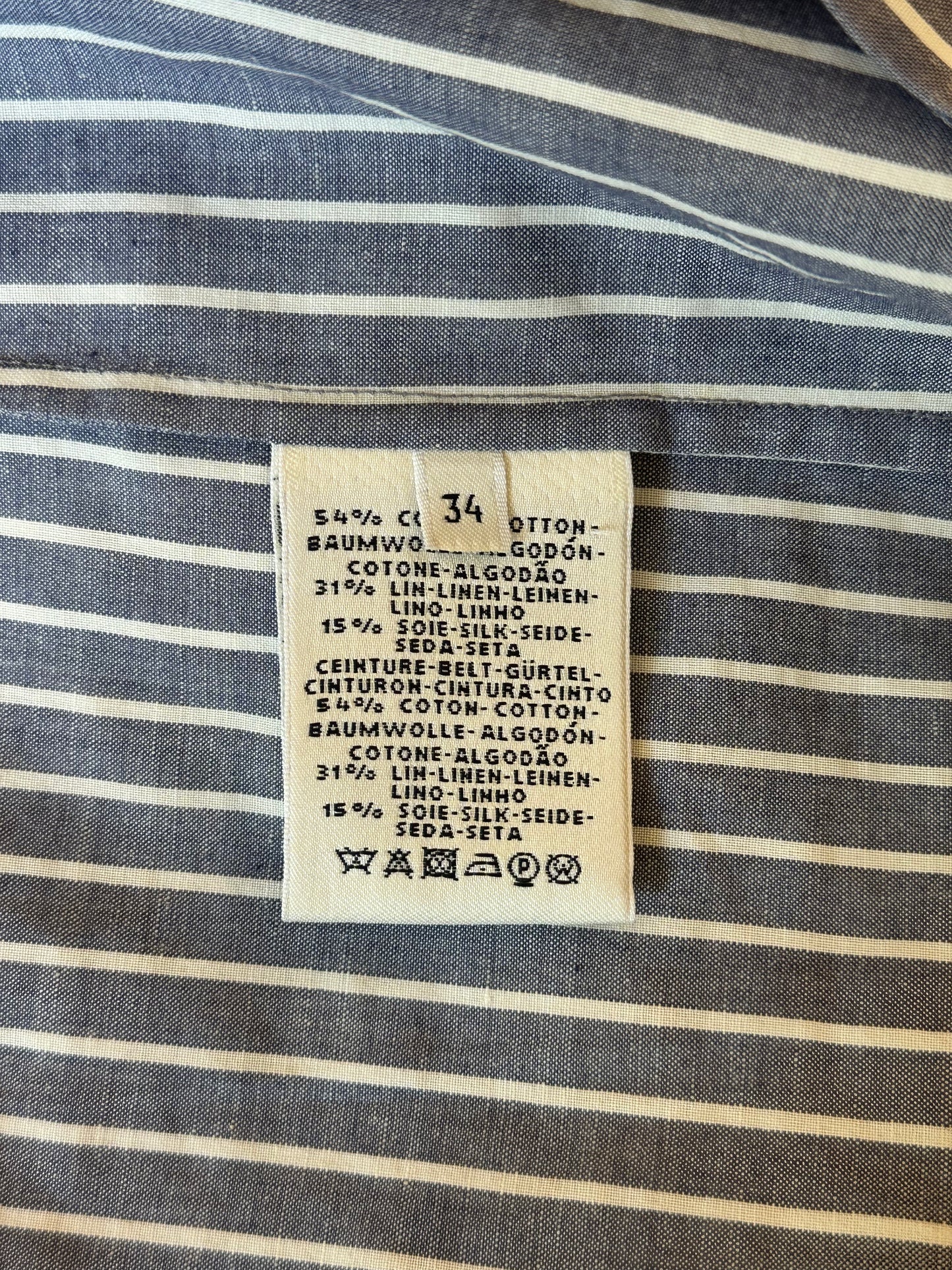 Hermès Striped Shirt Dress