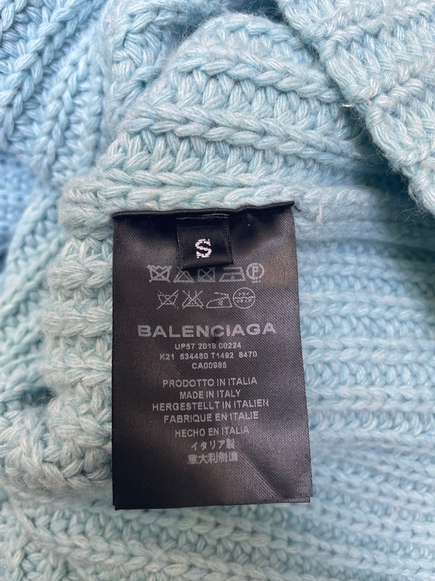Pull turquoise Balenciaga