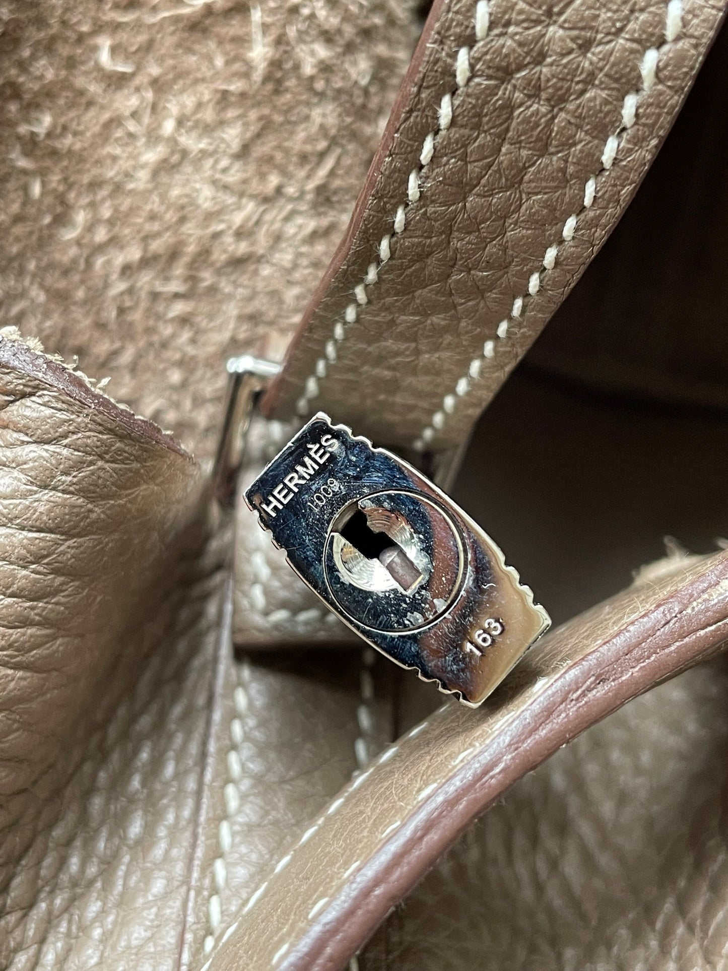 Hermes Sac Picotin 18 Etoupe Taurillon Clemence