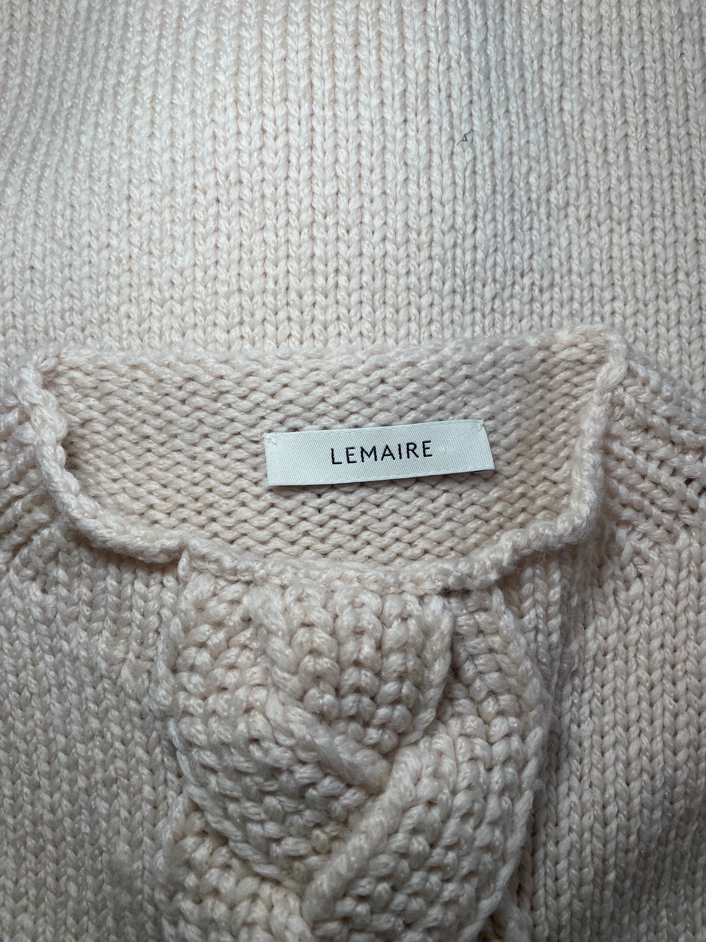 Lemaire Sleeveless Knit Sweater – Ecru