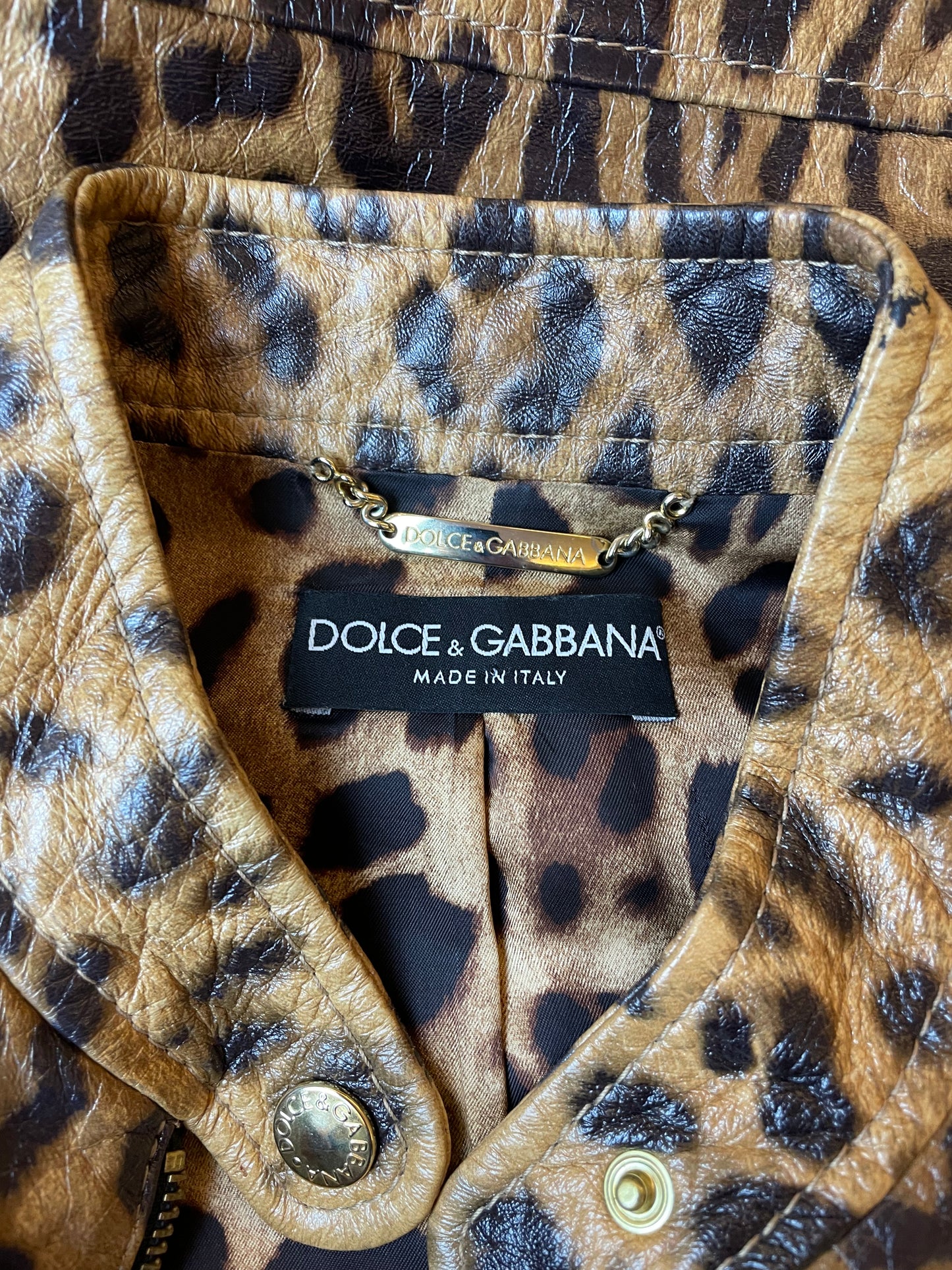 Veste à imprimé léopard Dolce & Gabbana
