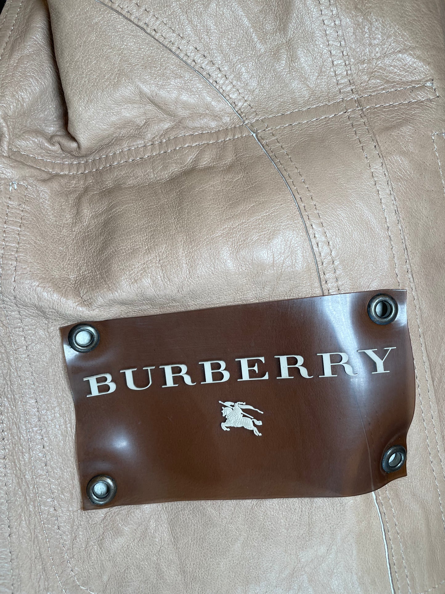 Veste en cuir Burberry
