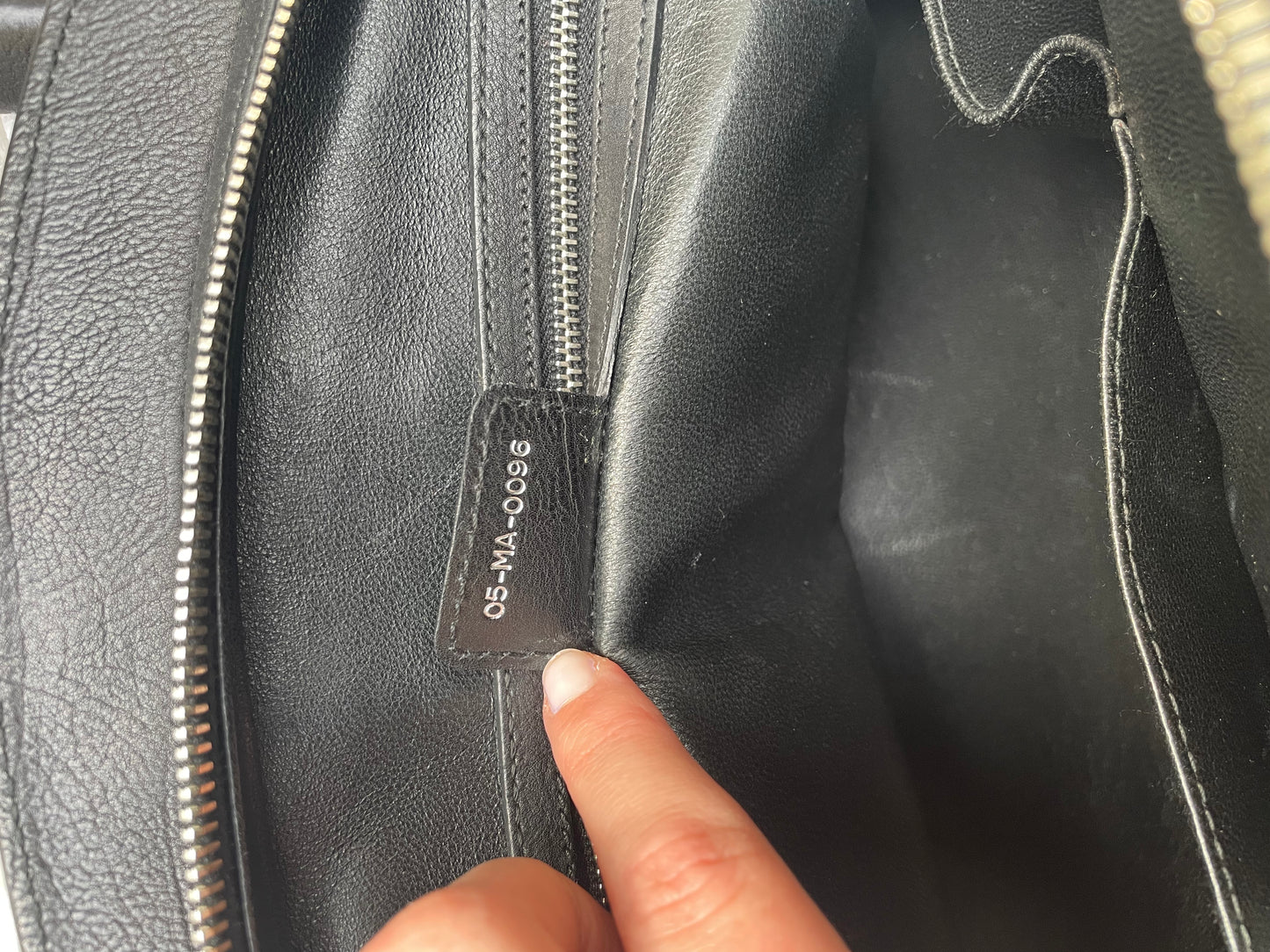 DIOR MY DIOR BLACK LEATHER HAND BAG