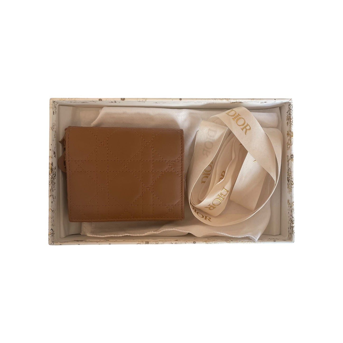 Dior - Nude Matte Leather Wallet with Original Box