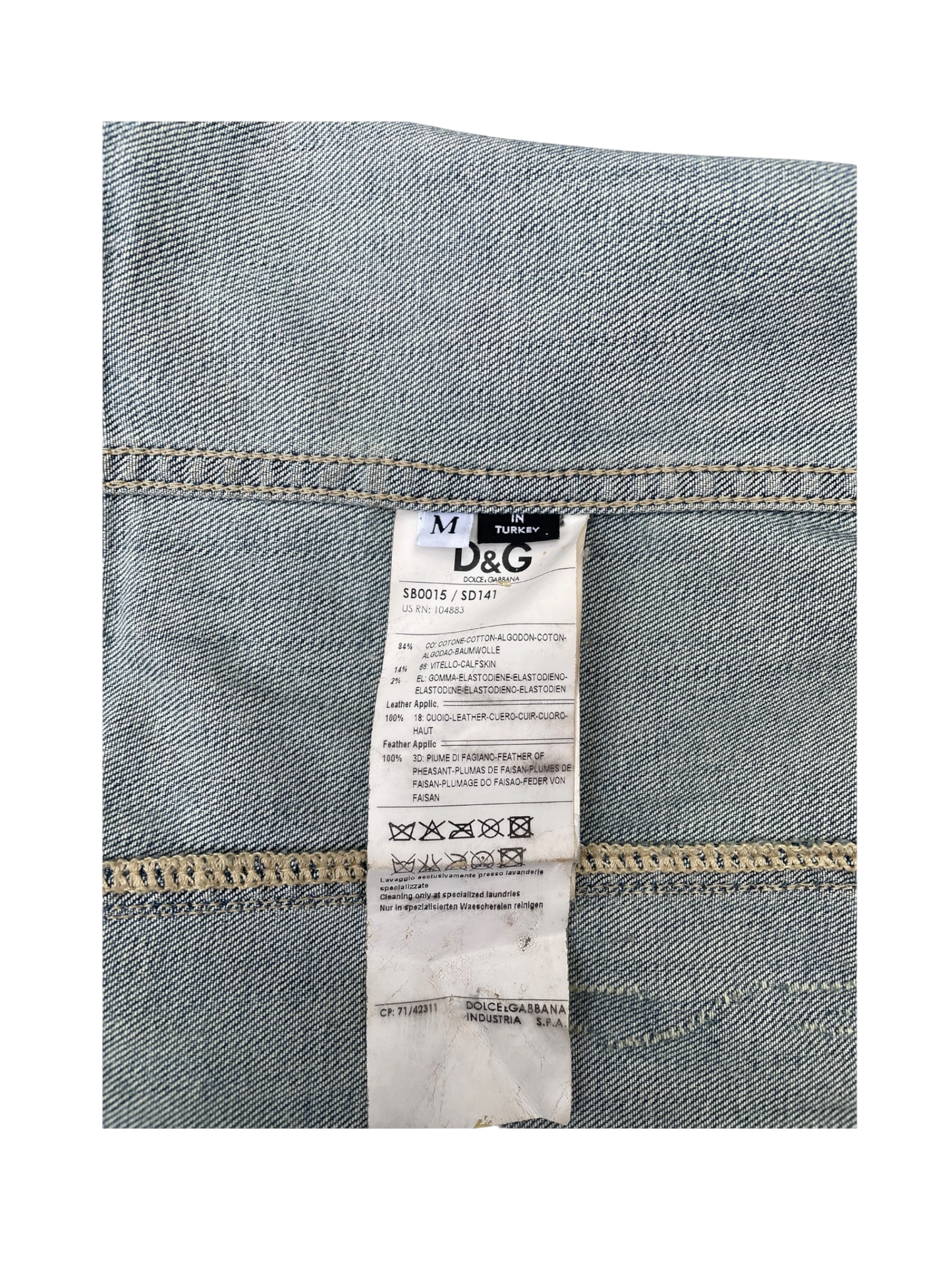 Dolce and Gabbana - Denim and Suede Western Jacket (2000s)