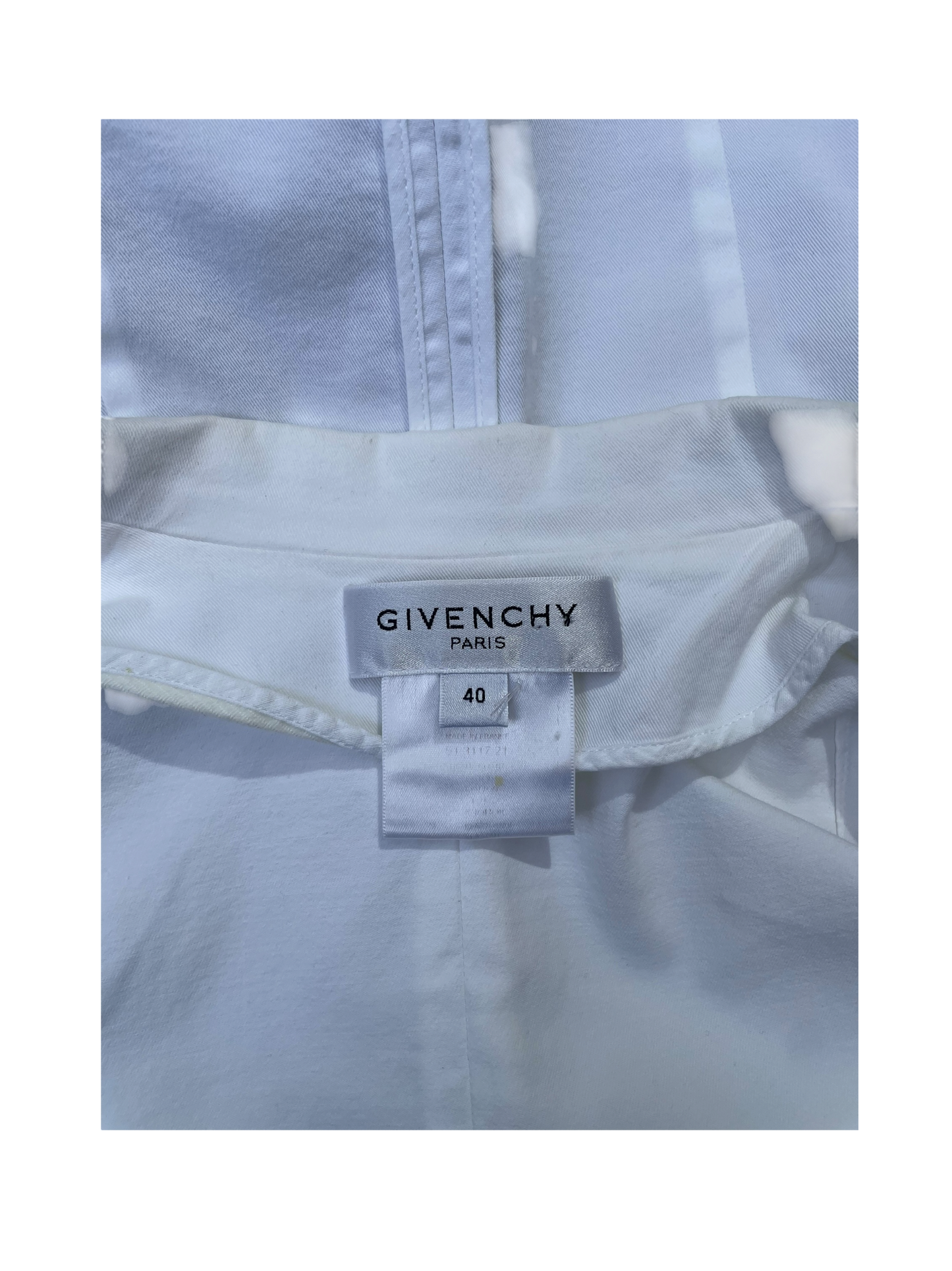 Givenchy white tailored shirt