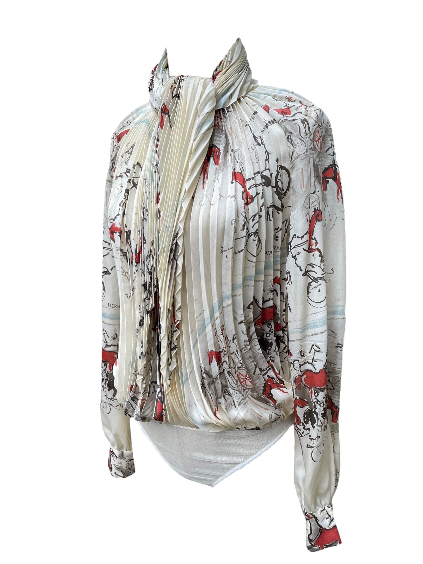 Body Hermès avec foulard assorti