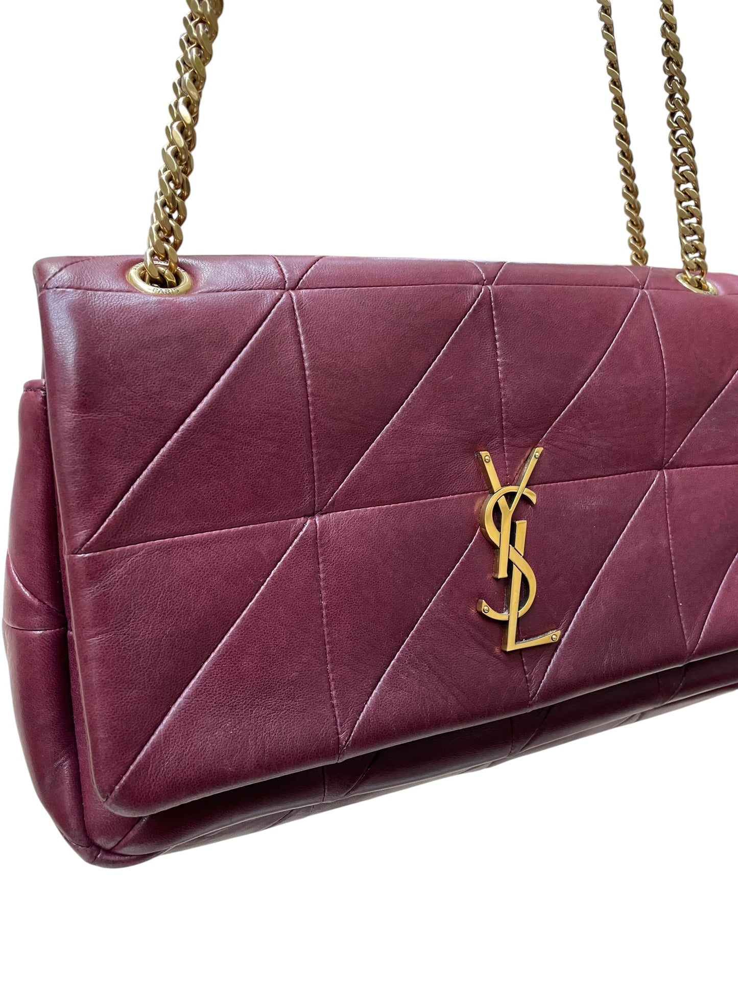 Yves Saint Laurent Burgundy Shoulder Bag