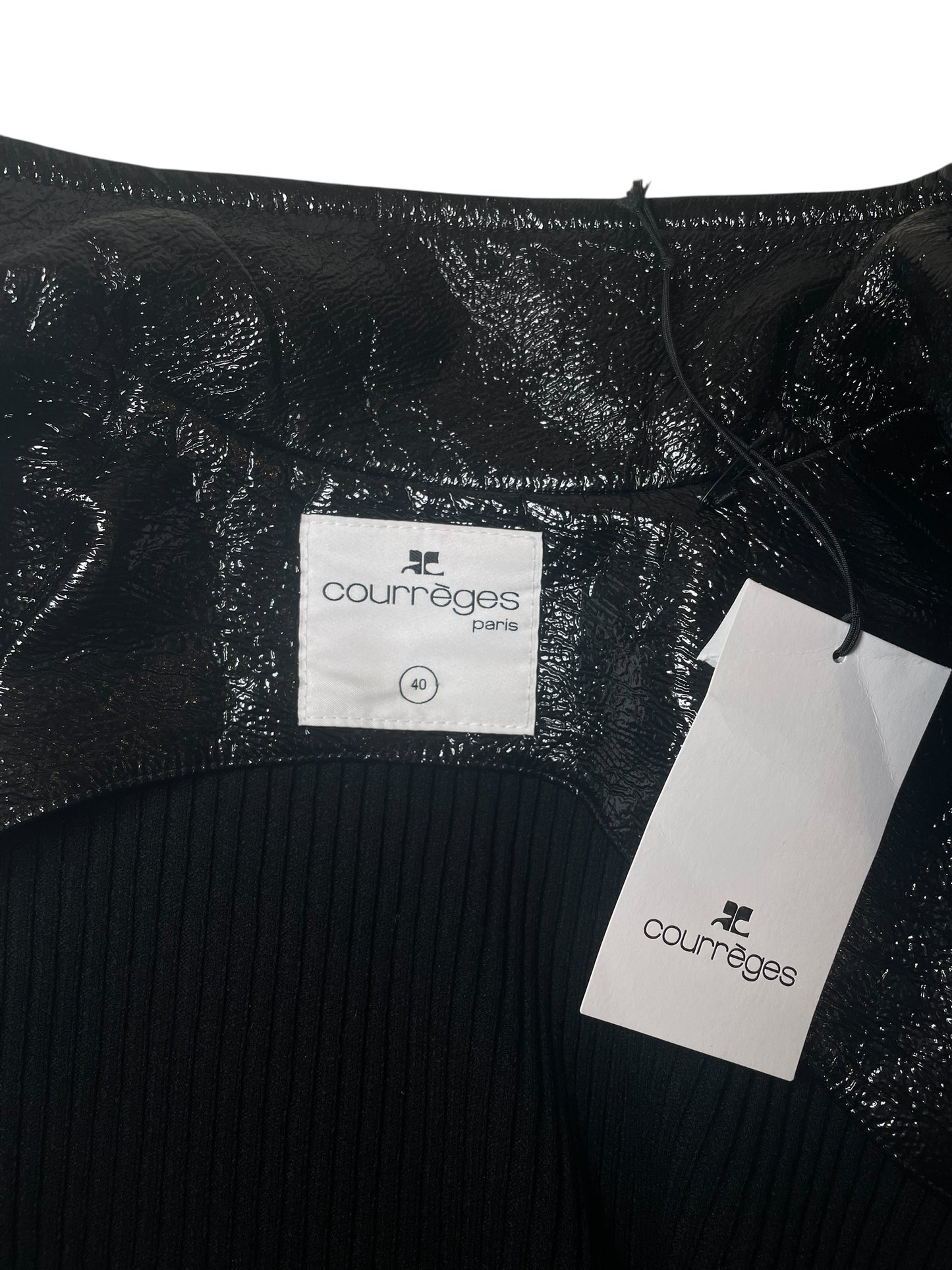 Courrèges Vinyl Jacket – Black