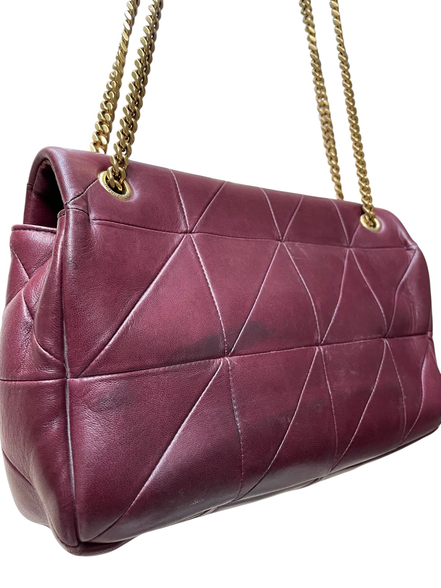 Yves Saint Laurent Burgundy Shoulder Bag