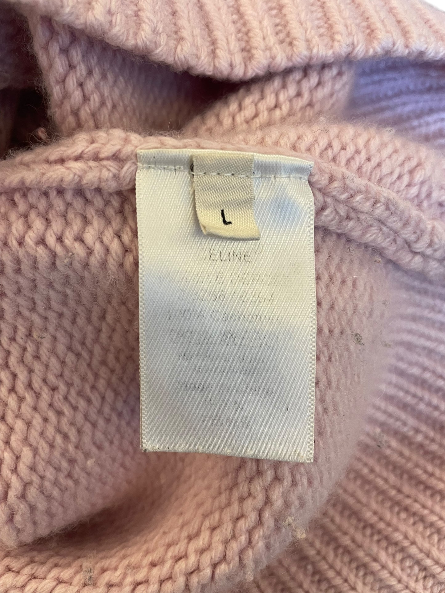 Celine Oversized Cashmere Sweater – Pale Pink