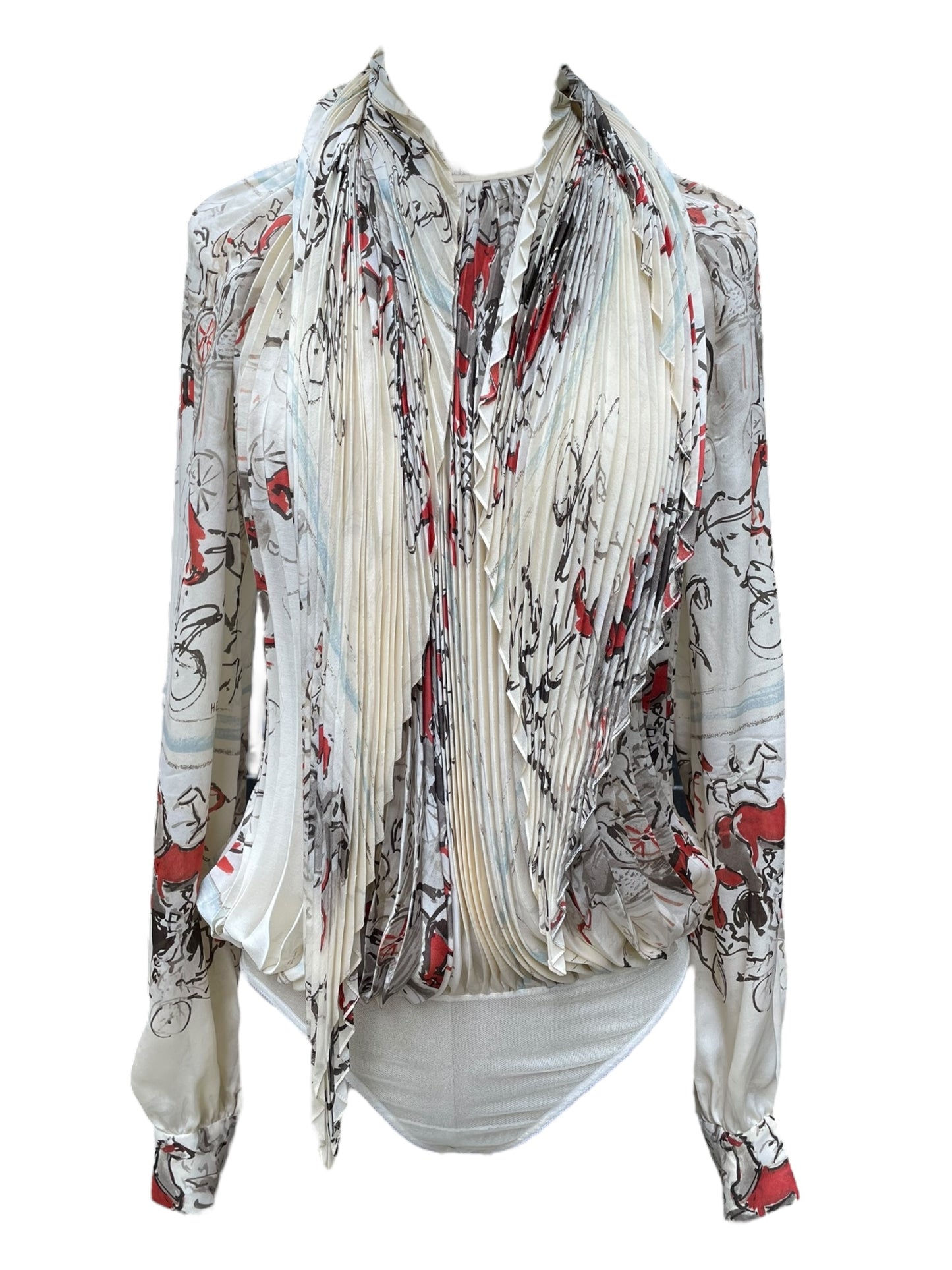 Body Hermès avec foulard assorti