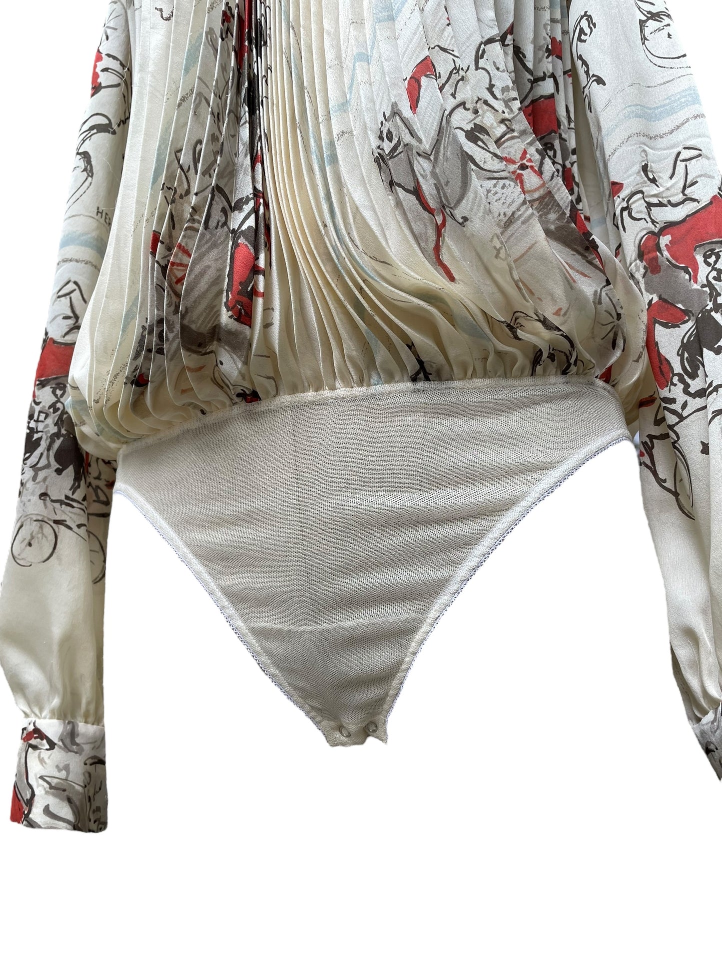 Body Hermès avec foulard assorti