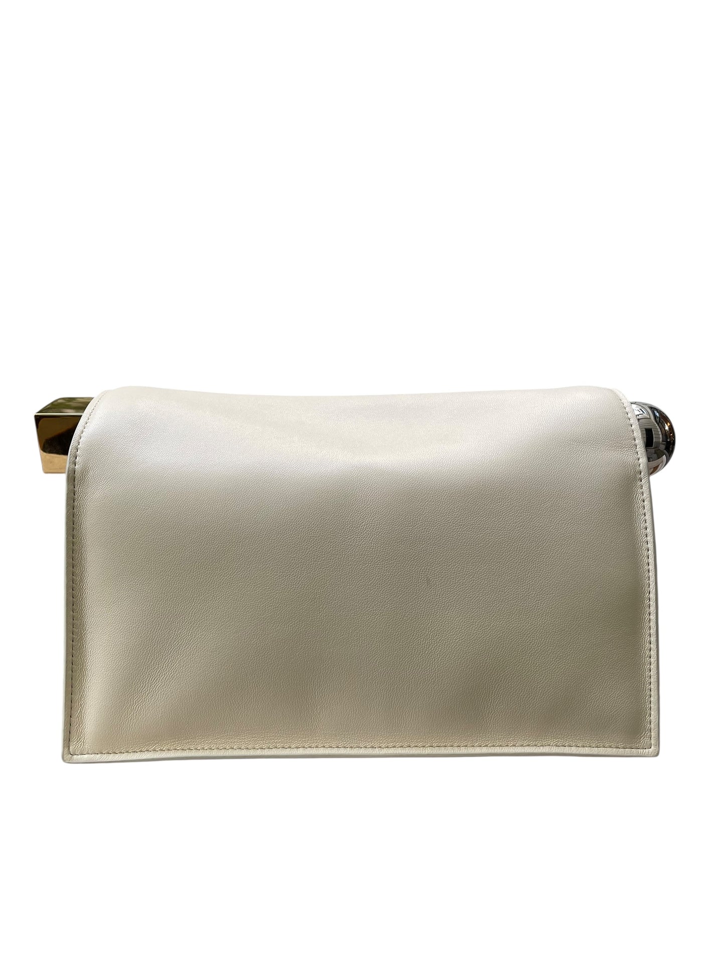 Jacquemus Le Rond Carré Clutch in White Ivory