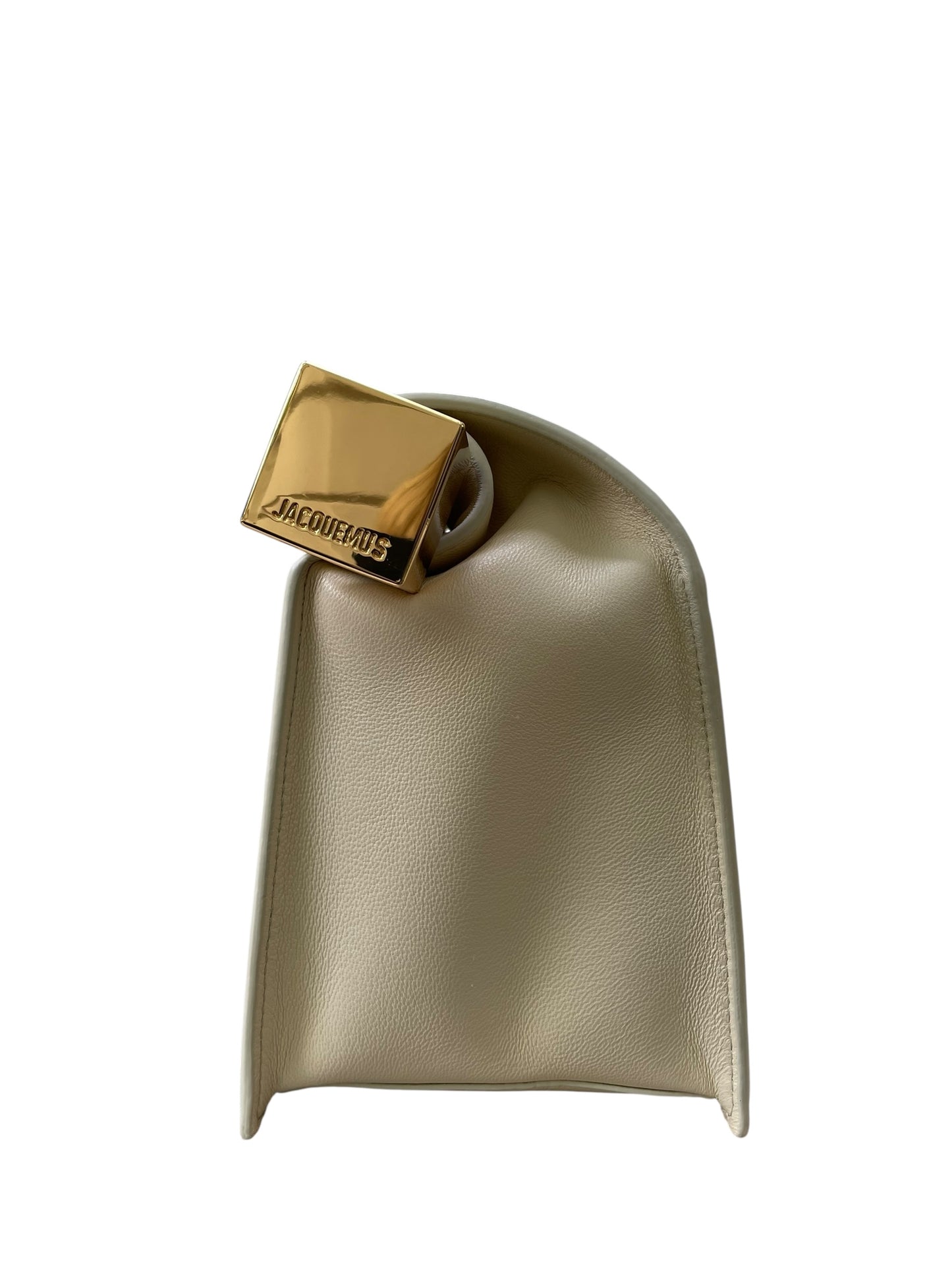 Jacquemus Le Rond Carré Clutch in White Ivory