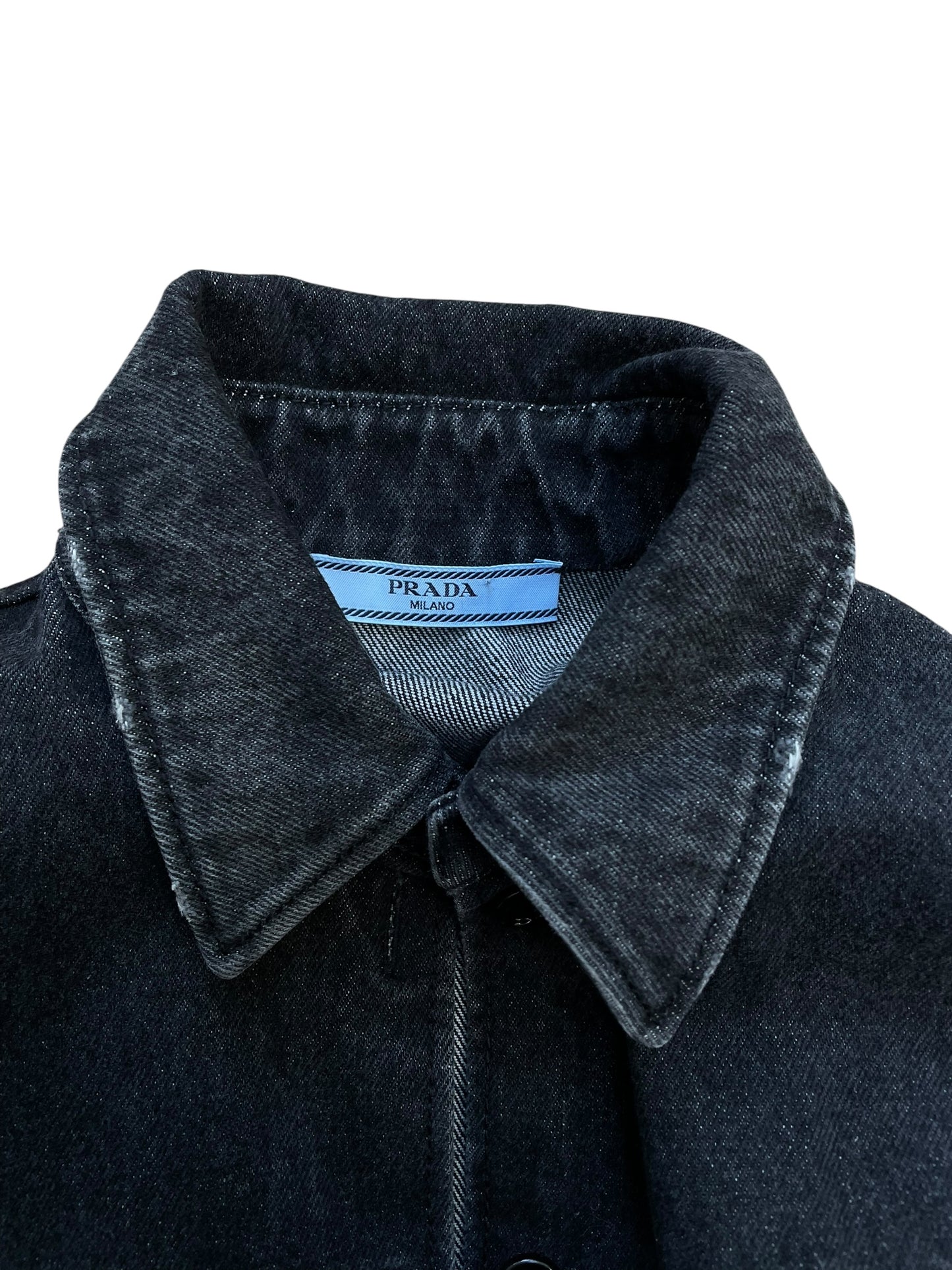 Prada oversized denim shirt