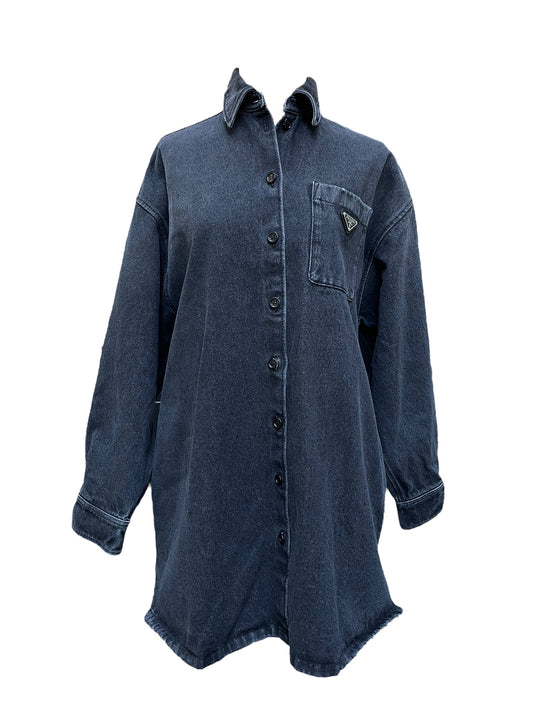 Prada oversized denim shirt