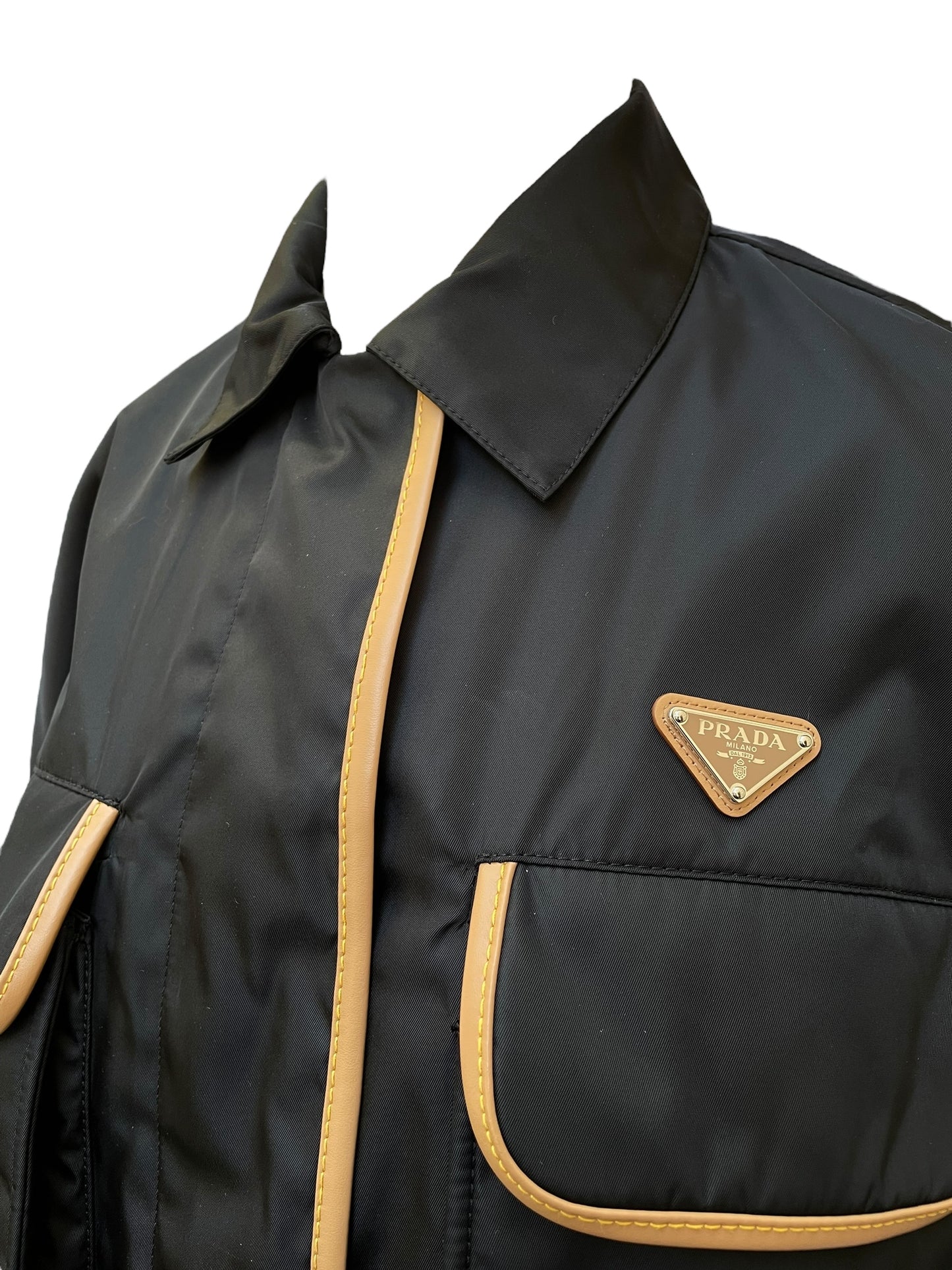 Prada black rain jacket