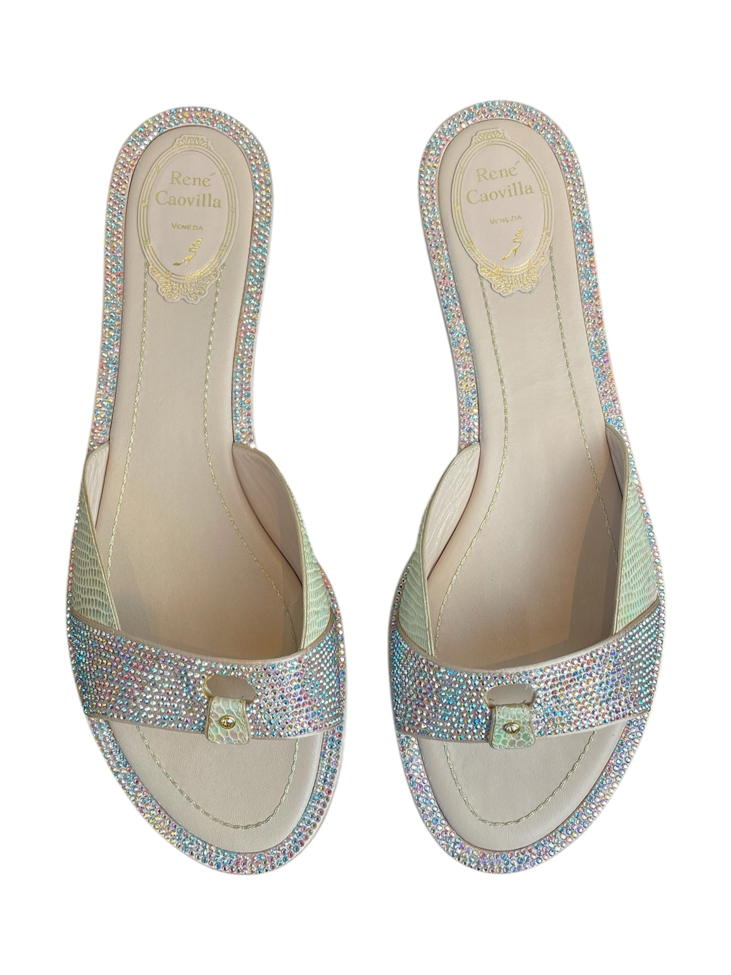 Rene Caovilla Rhinestone Sandals