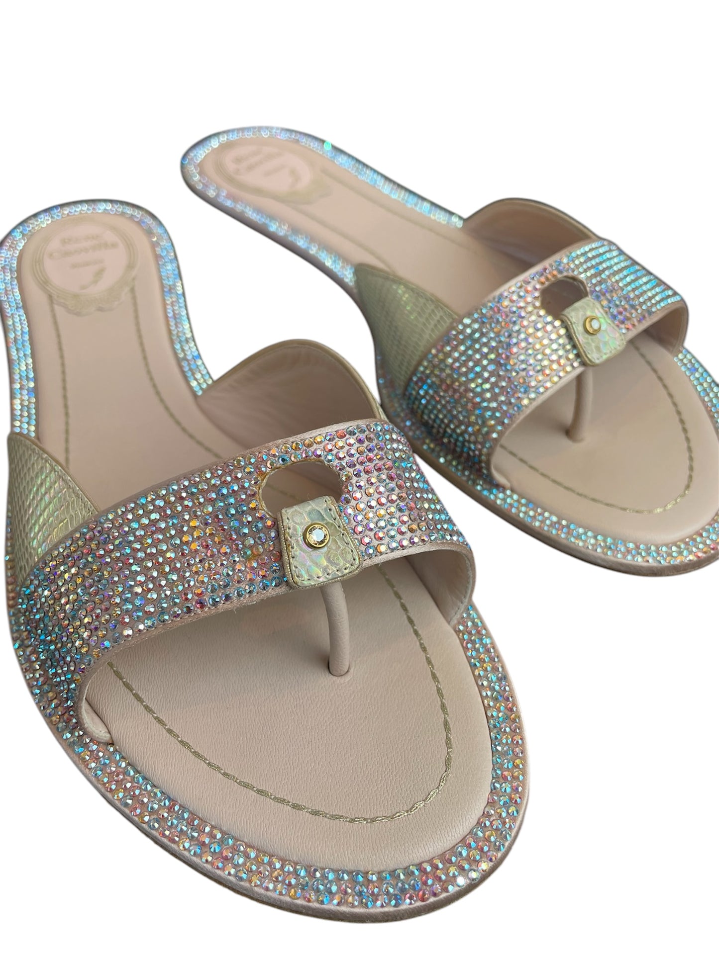 Rene Caovilla Rhinestone Sandals