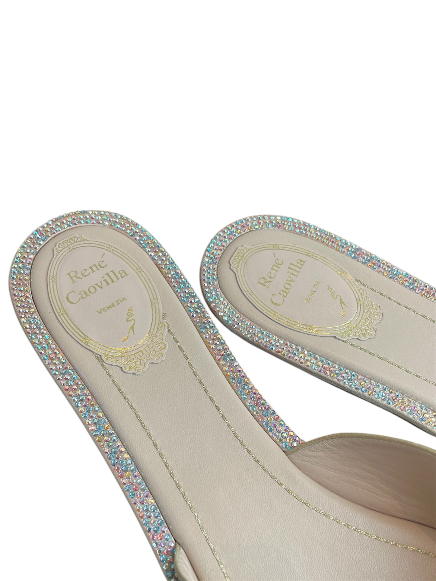Rene Caovilla Rhinestone Sandals