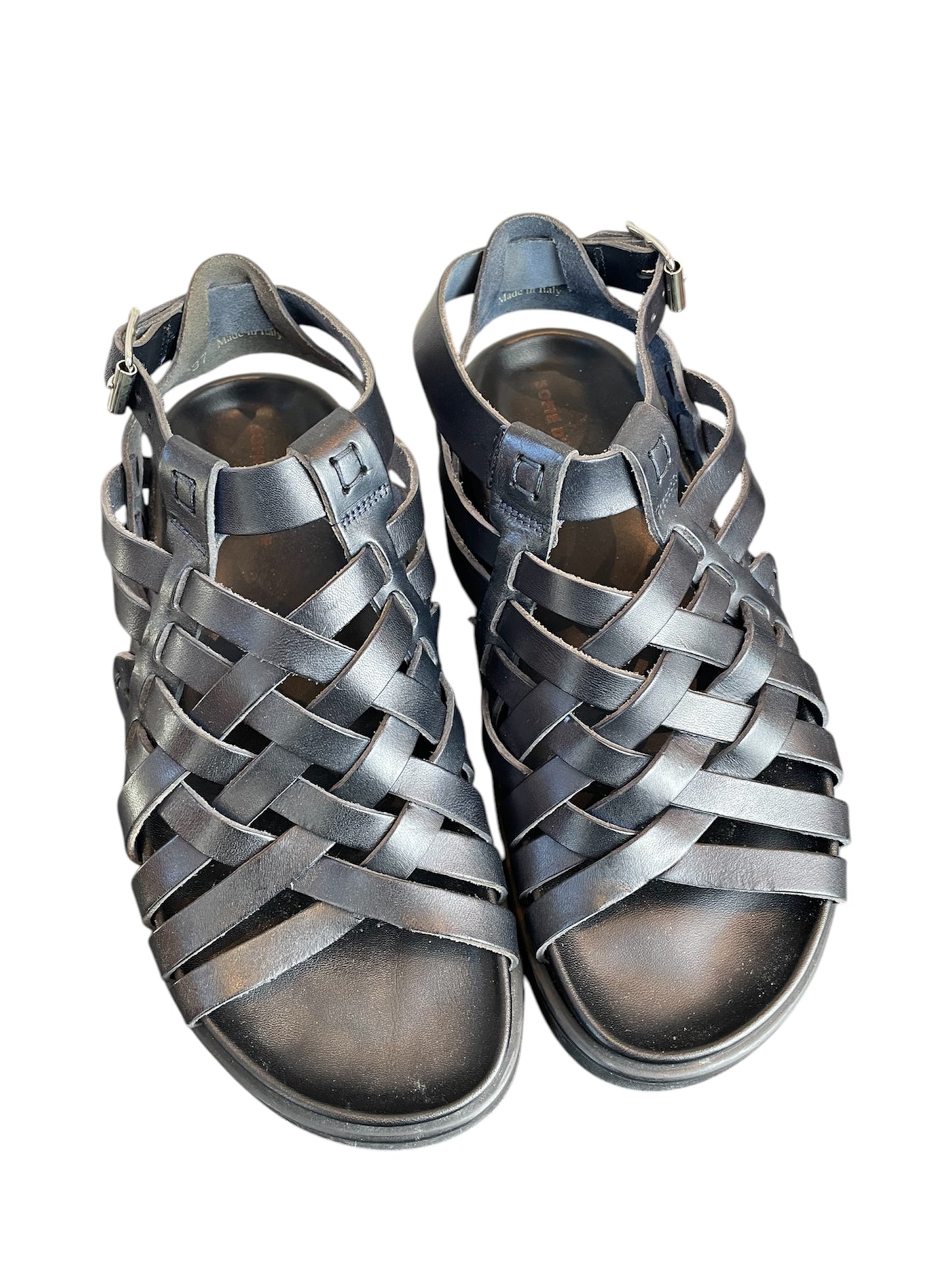 Sofie D'Hoore Black Gladiator Sandals