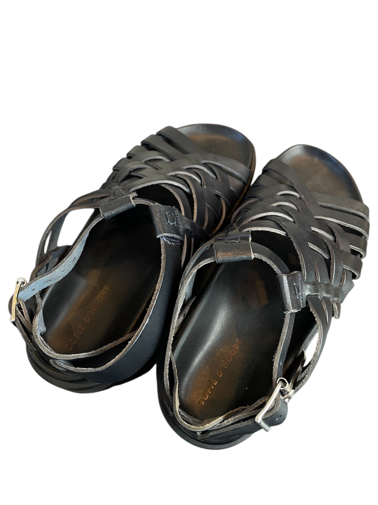 Sofie D'Hoore Black Gladiator Sandals