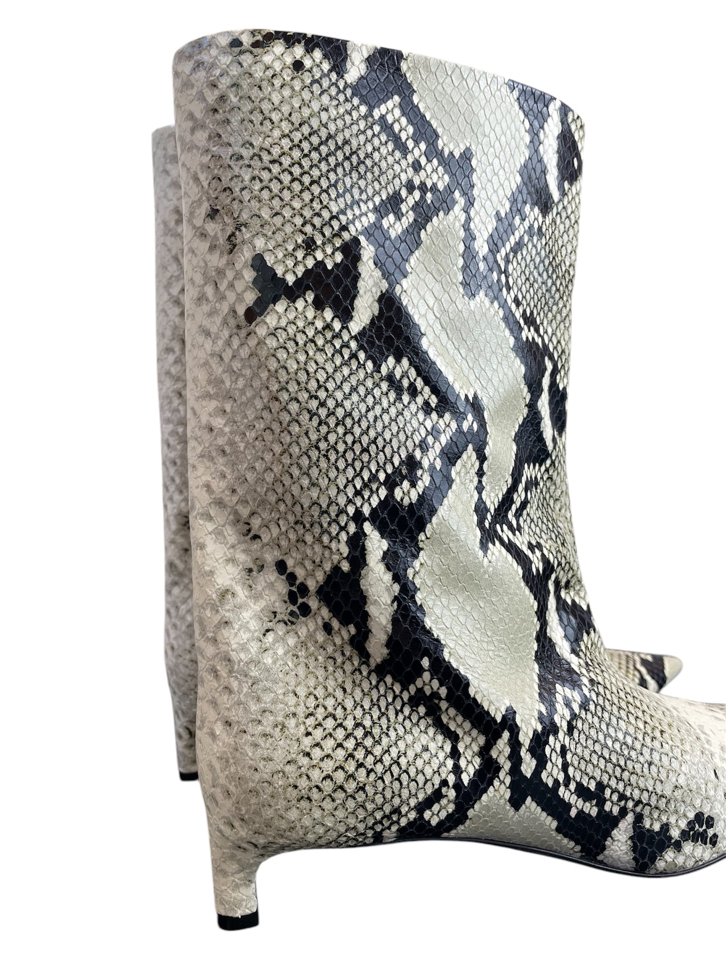 Bottines Jil Sander à imprimé serpent