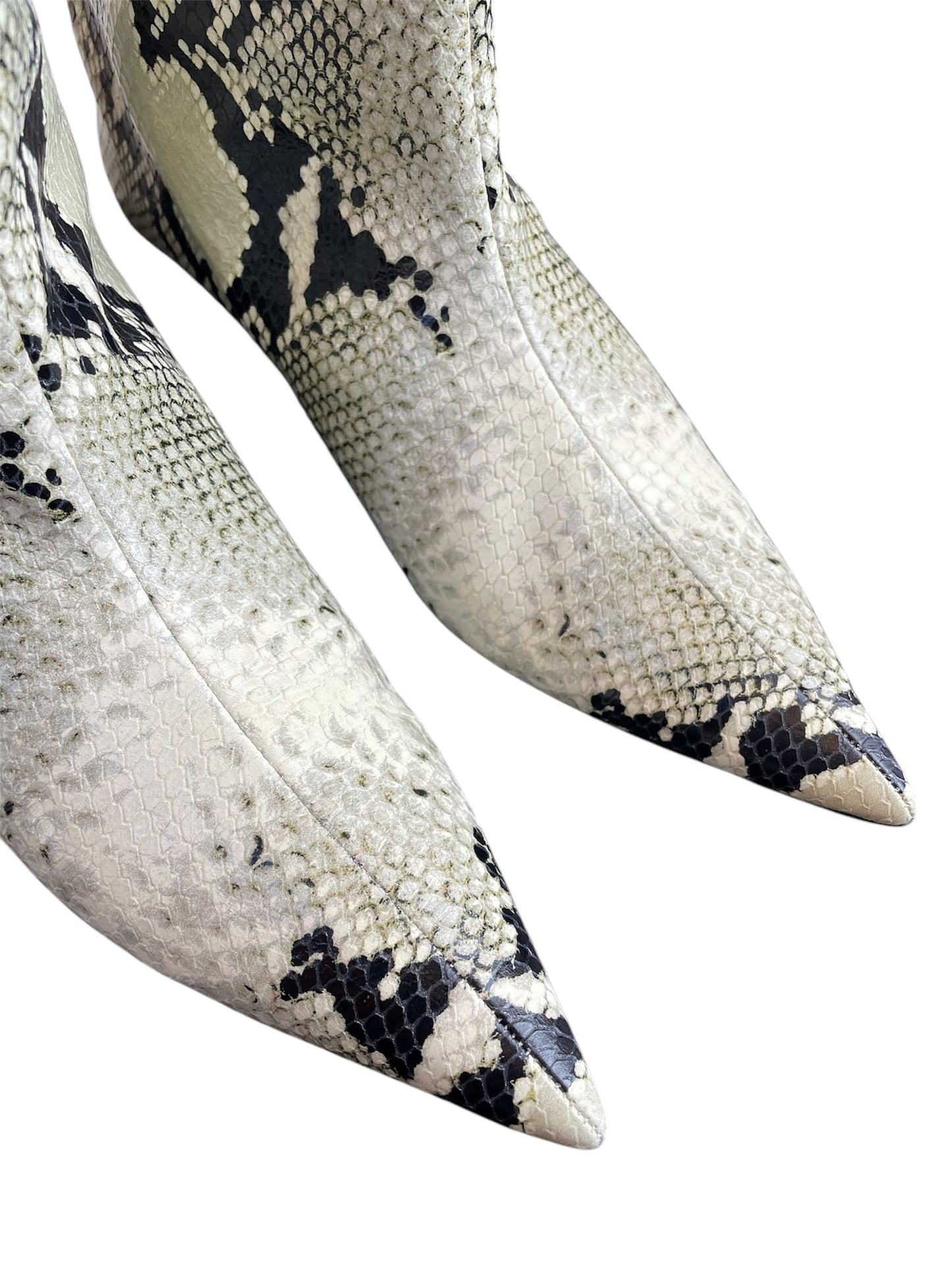 Bottines Jil Sander à imprimé serpent