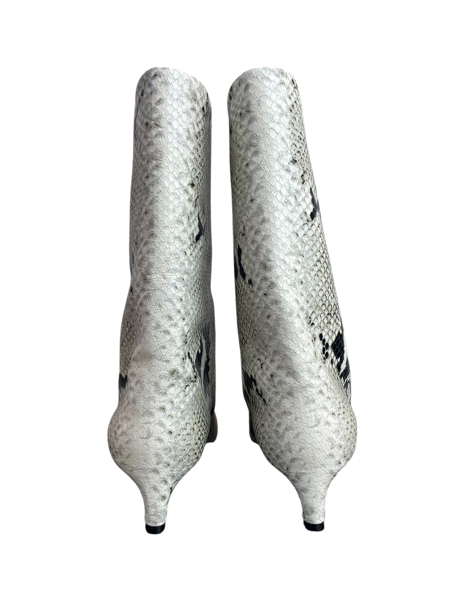 Bottines Jil Sander à imprimé serpent