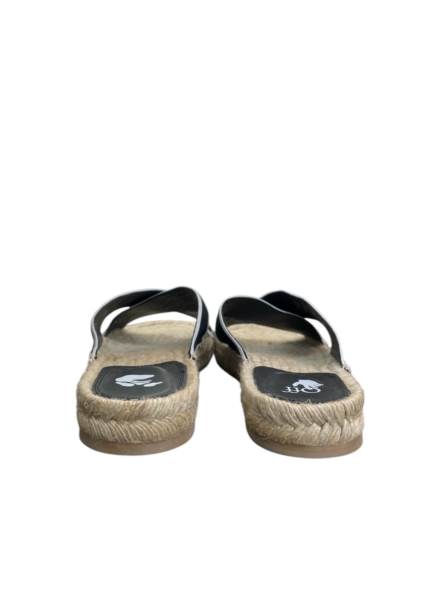 Off‑White Elastic Strap Sandals