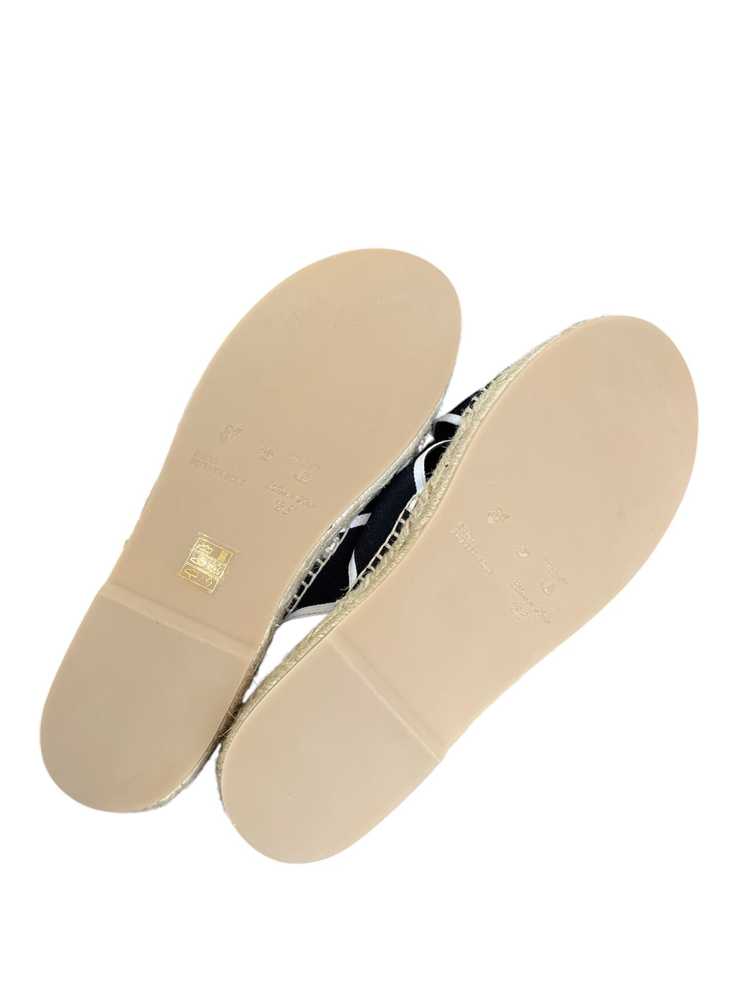 Off‑White Elastic Strap Sandals