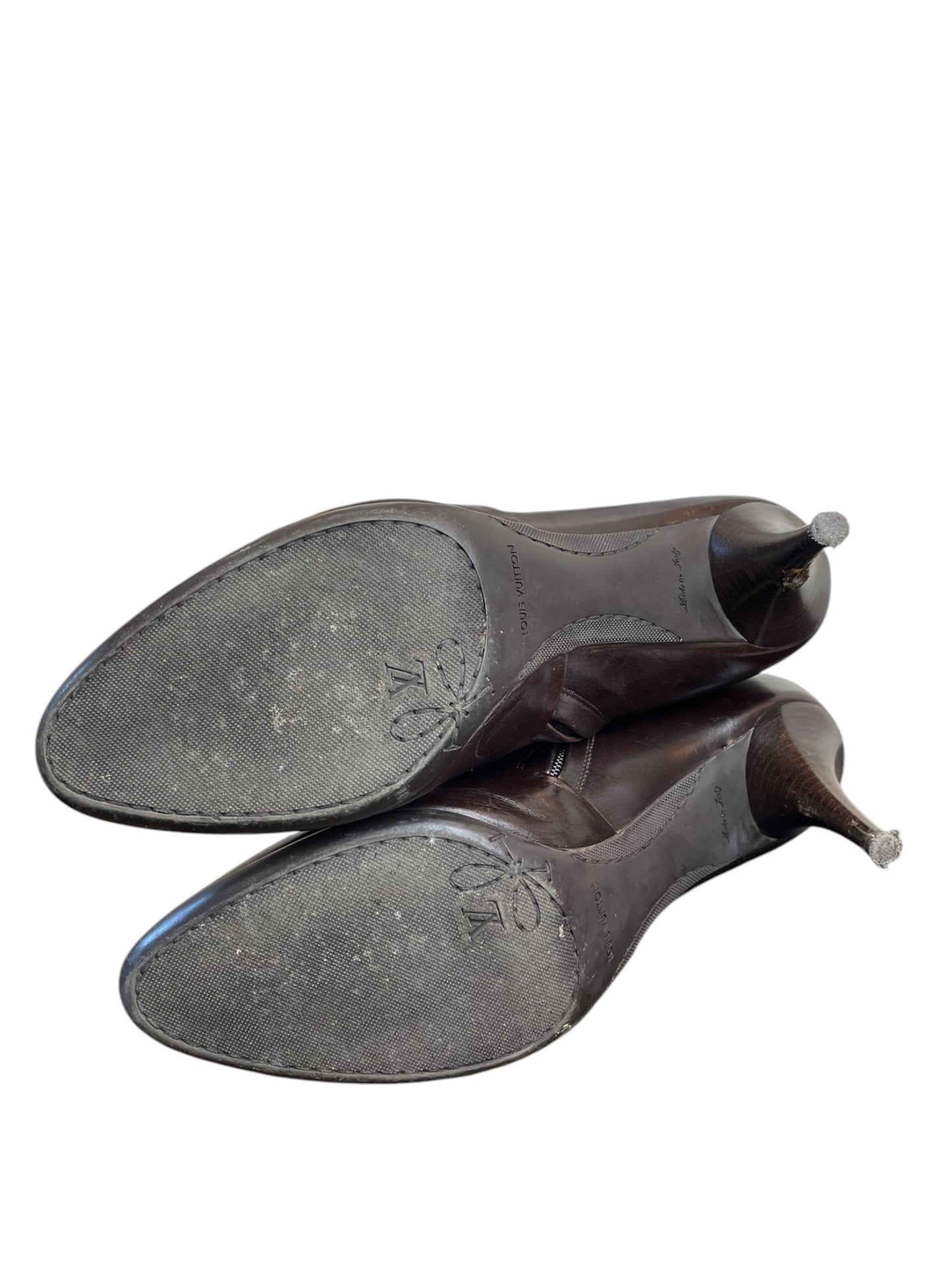 Bottes en cuir Louis Vuitton