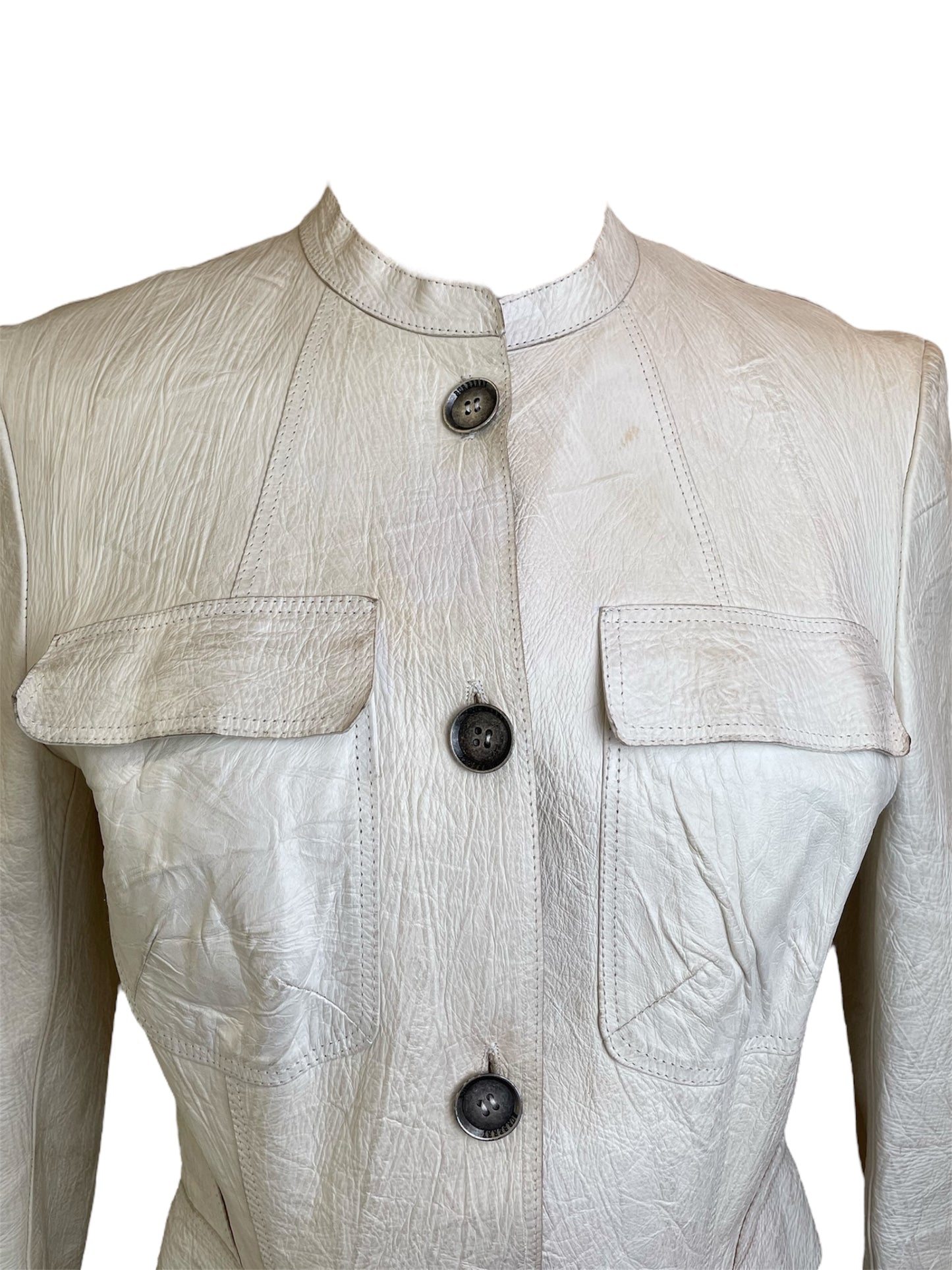Veste en cuir Burberry