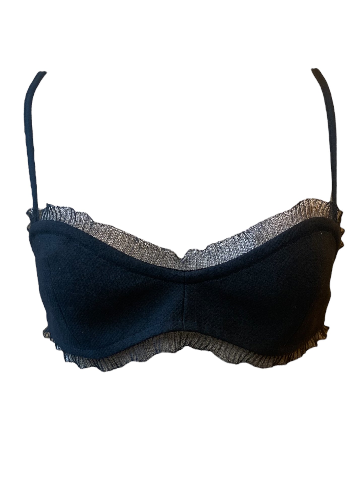 Bralette noire Ganni
