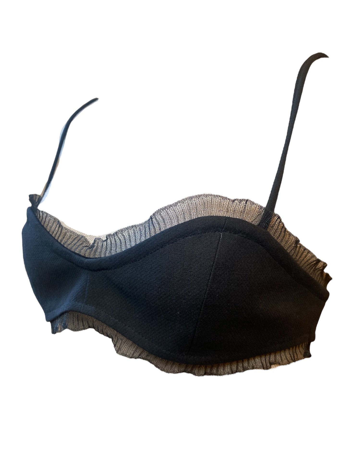 Bralette noire Ganni
