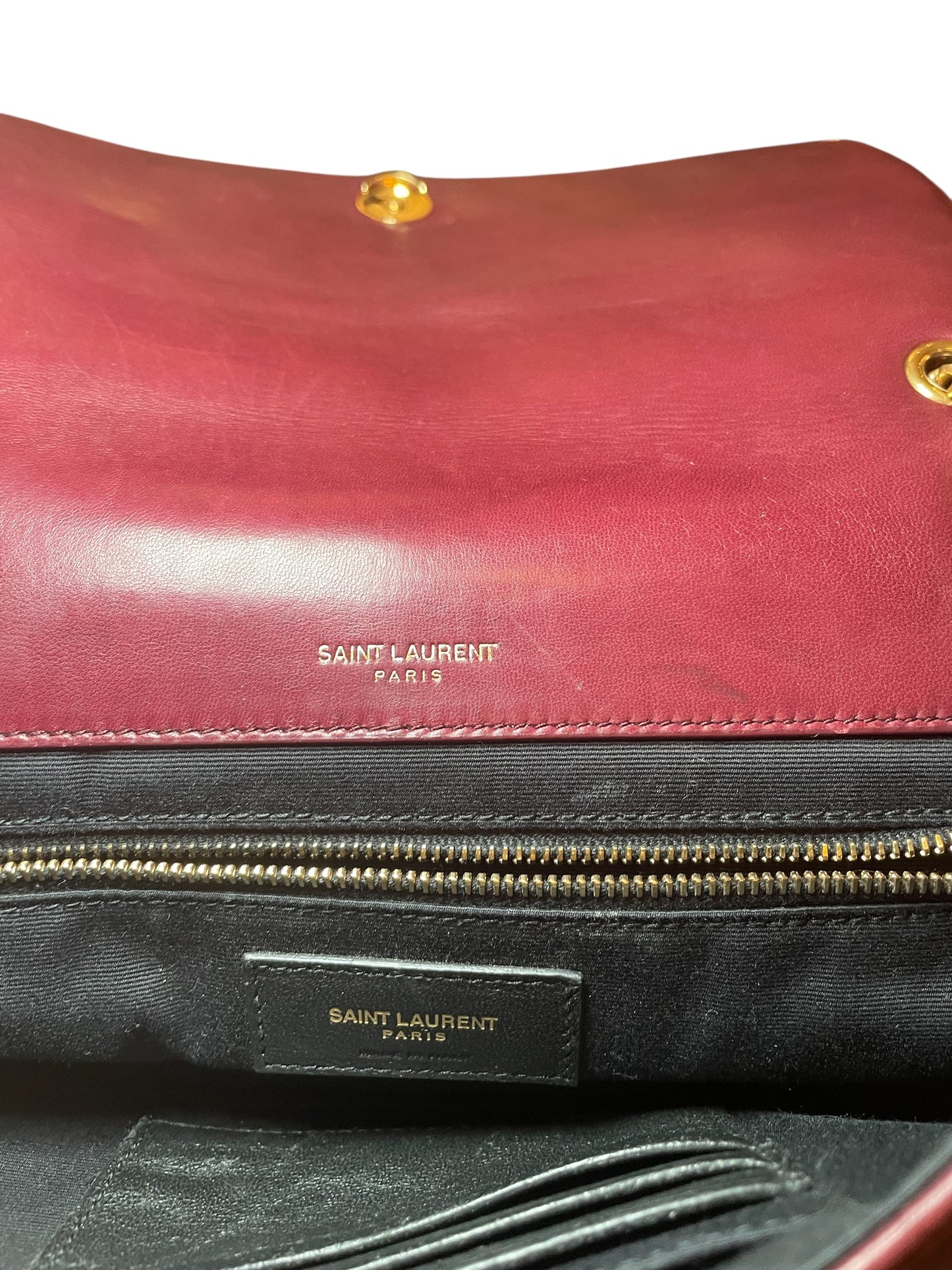 Yves Saint Laurent Burgundy Shoulder Bag