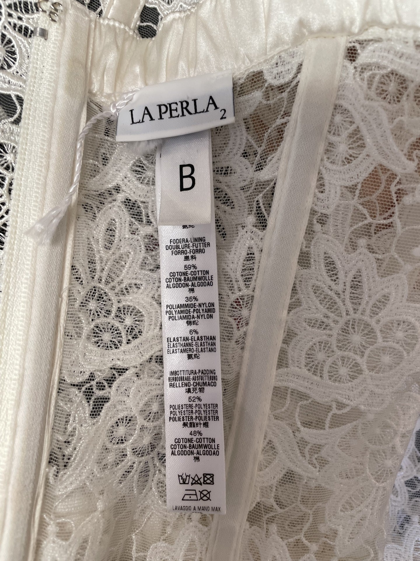 Bustier blanc La Perla