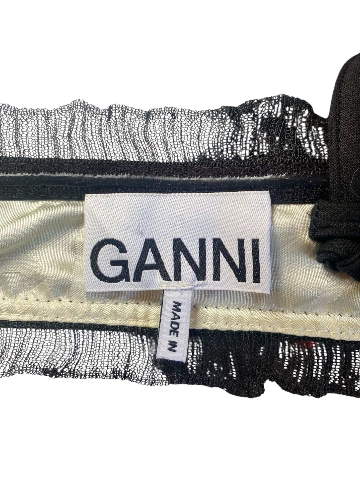 Bralette noire Ganni