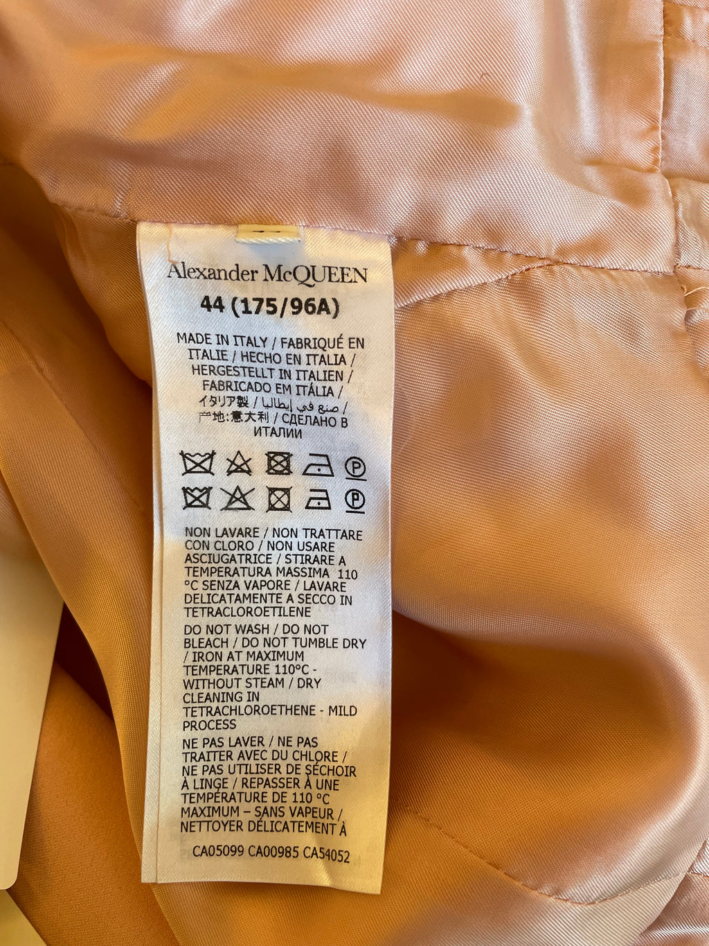 Alexander McQueen Pink Tailored Jacket