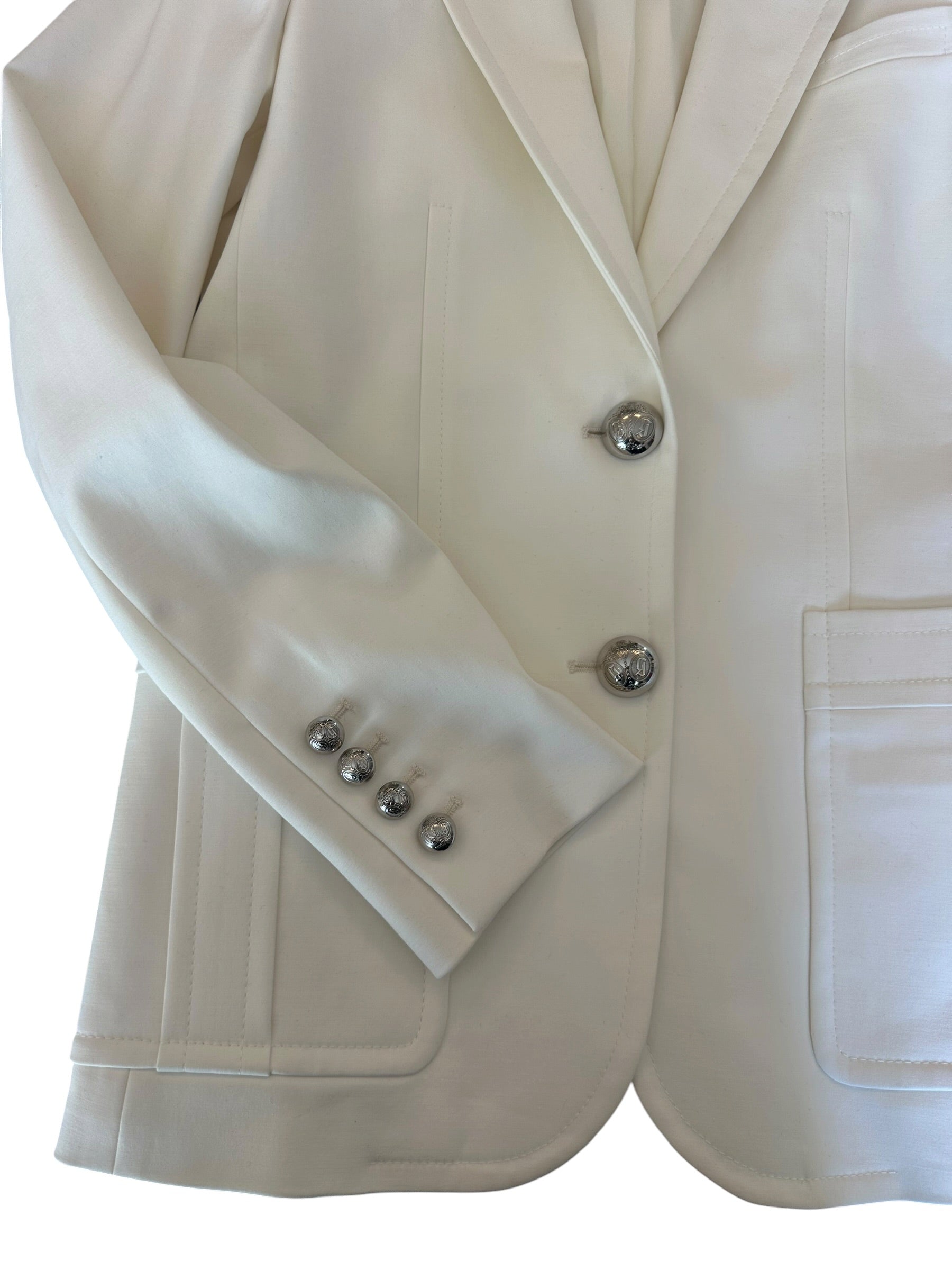Veste de blazer blanche Gucci
