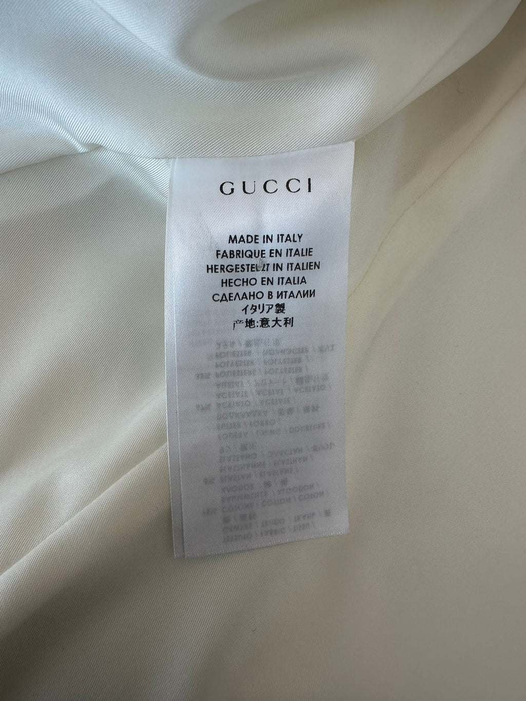 Veste de blazer blanche Gucci