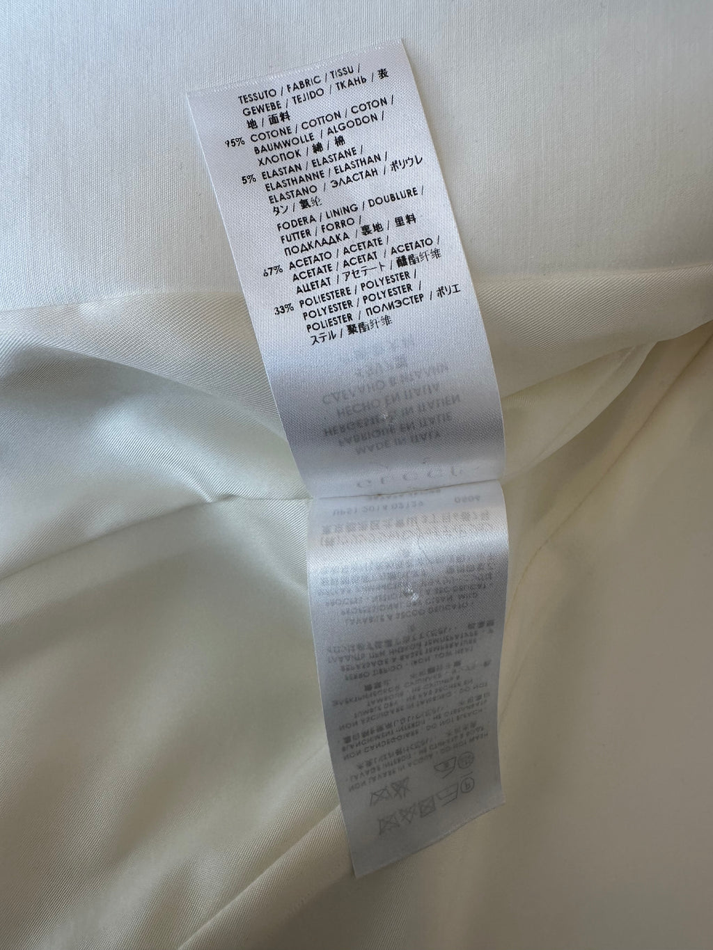Veste de blazer blanche Gucci