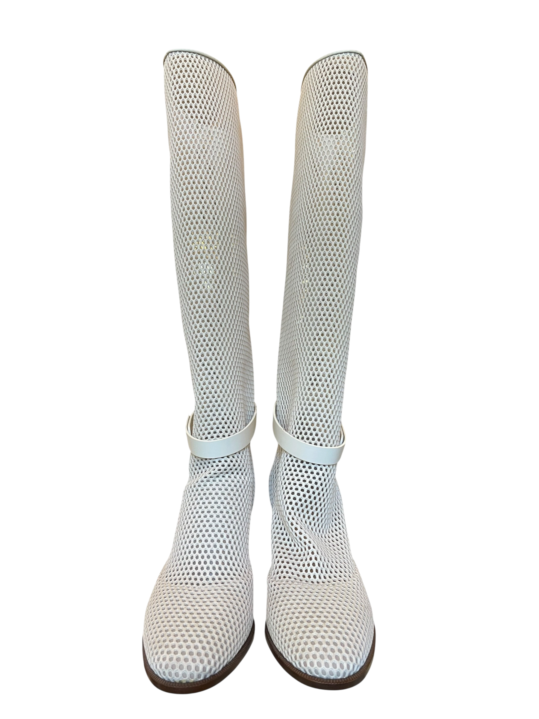 Bottes hautes Dior en résille