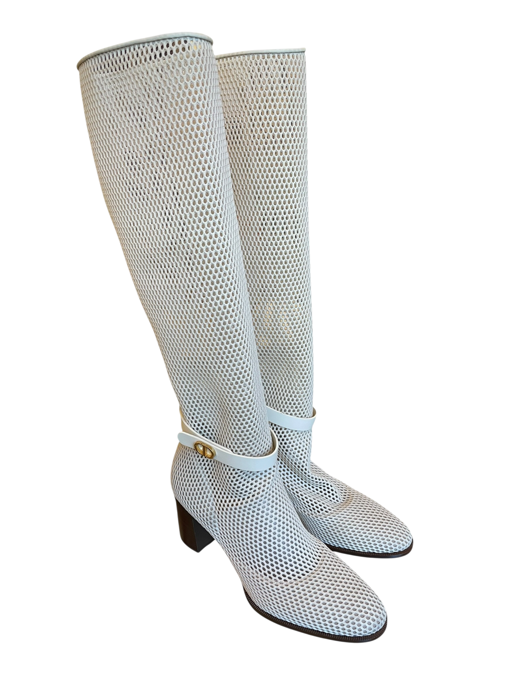 Bottes hautes Dior en résille