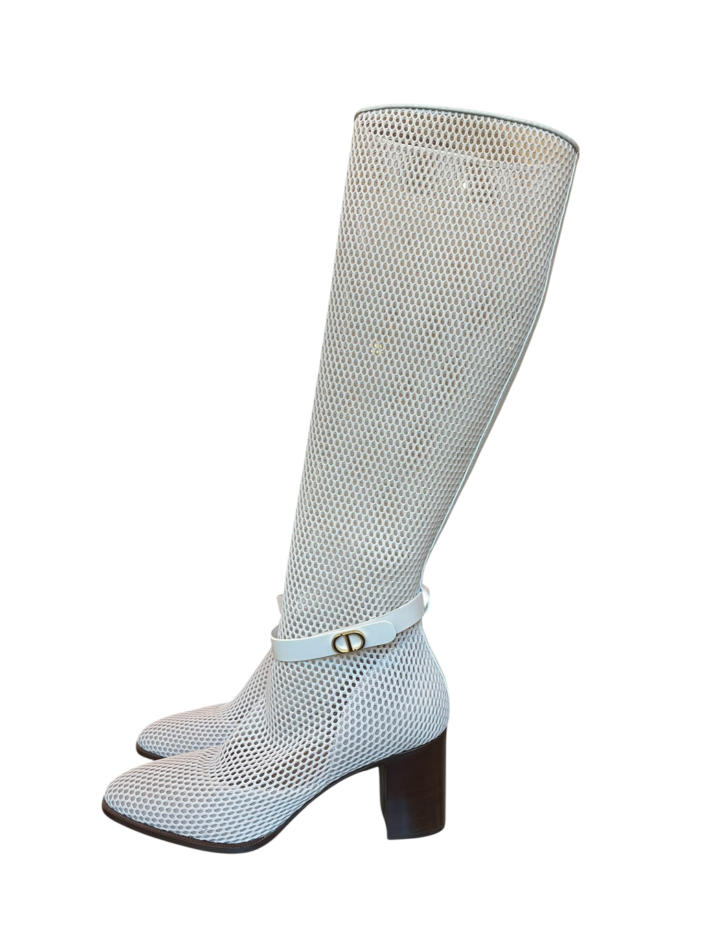 Bottes hautes Dior en résille