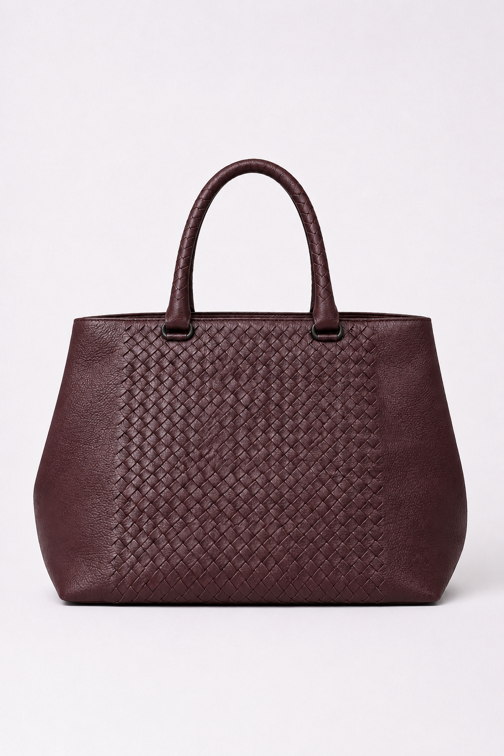 Sac fourre-tout Bottega Veneta en cuir Intrecciato bordeaux